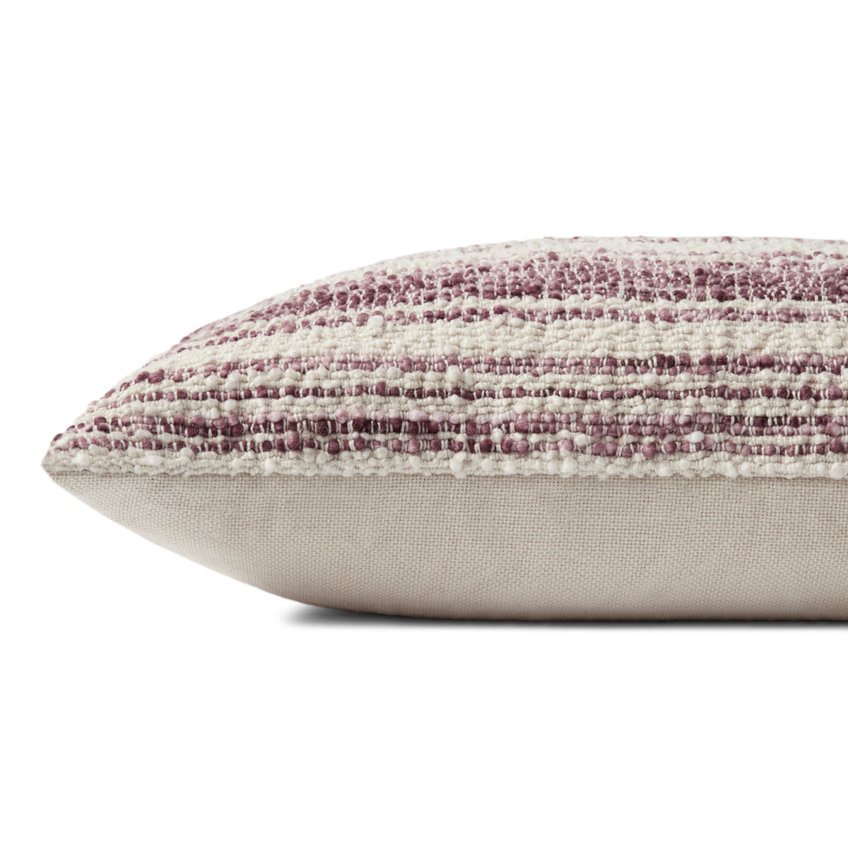 Chris Loves Julia x Loloi PCJ0002 Burgundy/Ivory 13" x 21" Pillow