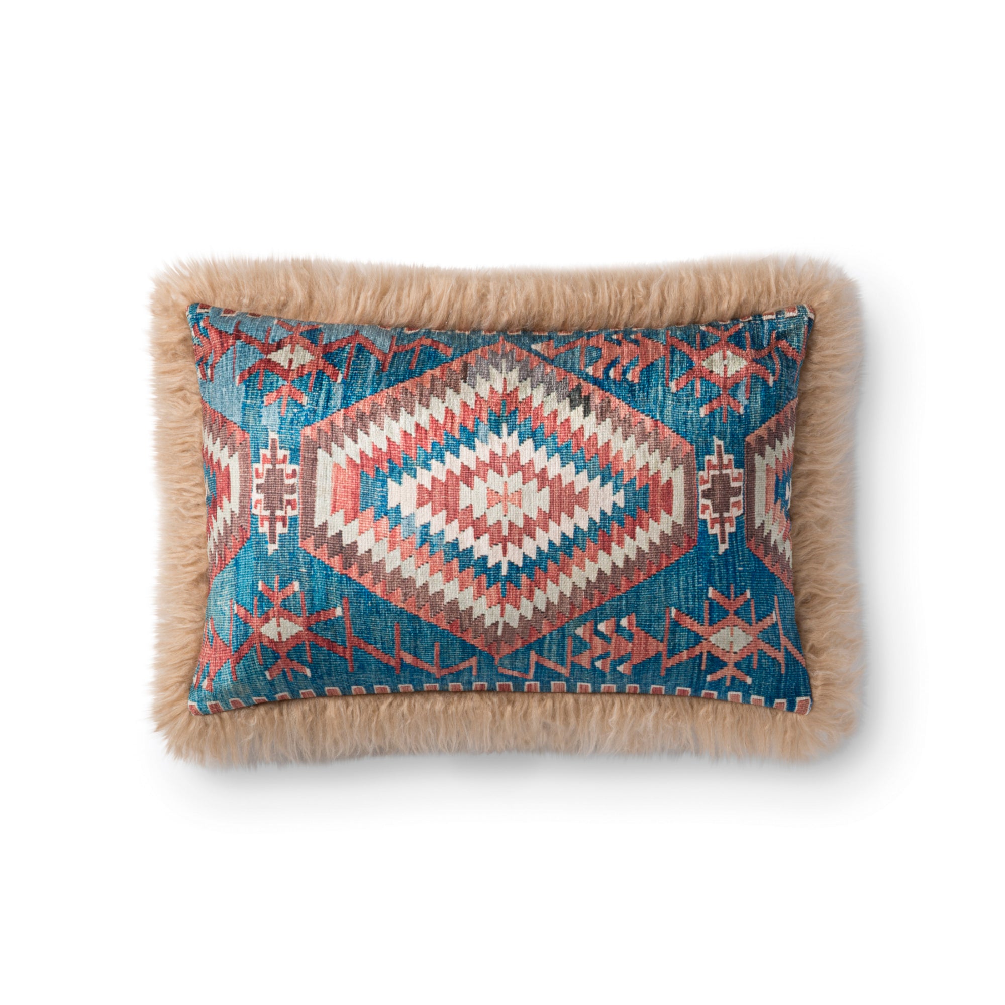 Loloi P0798 Multi/Beige 13" x 21" Cover Only Pillow
