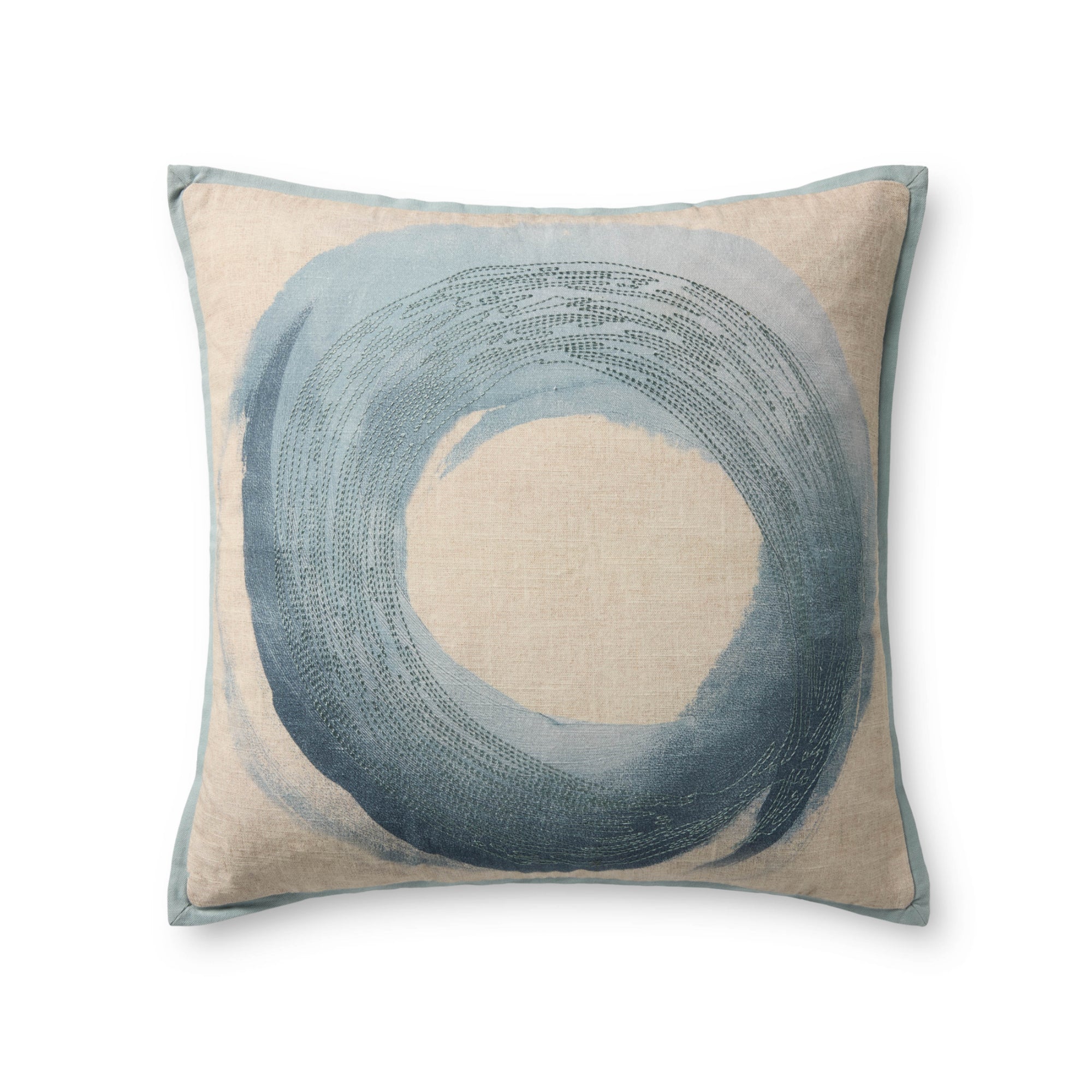 Brigette Romanek x Loloi Blue 20" x 20" Cover Only Pillow