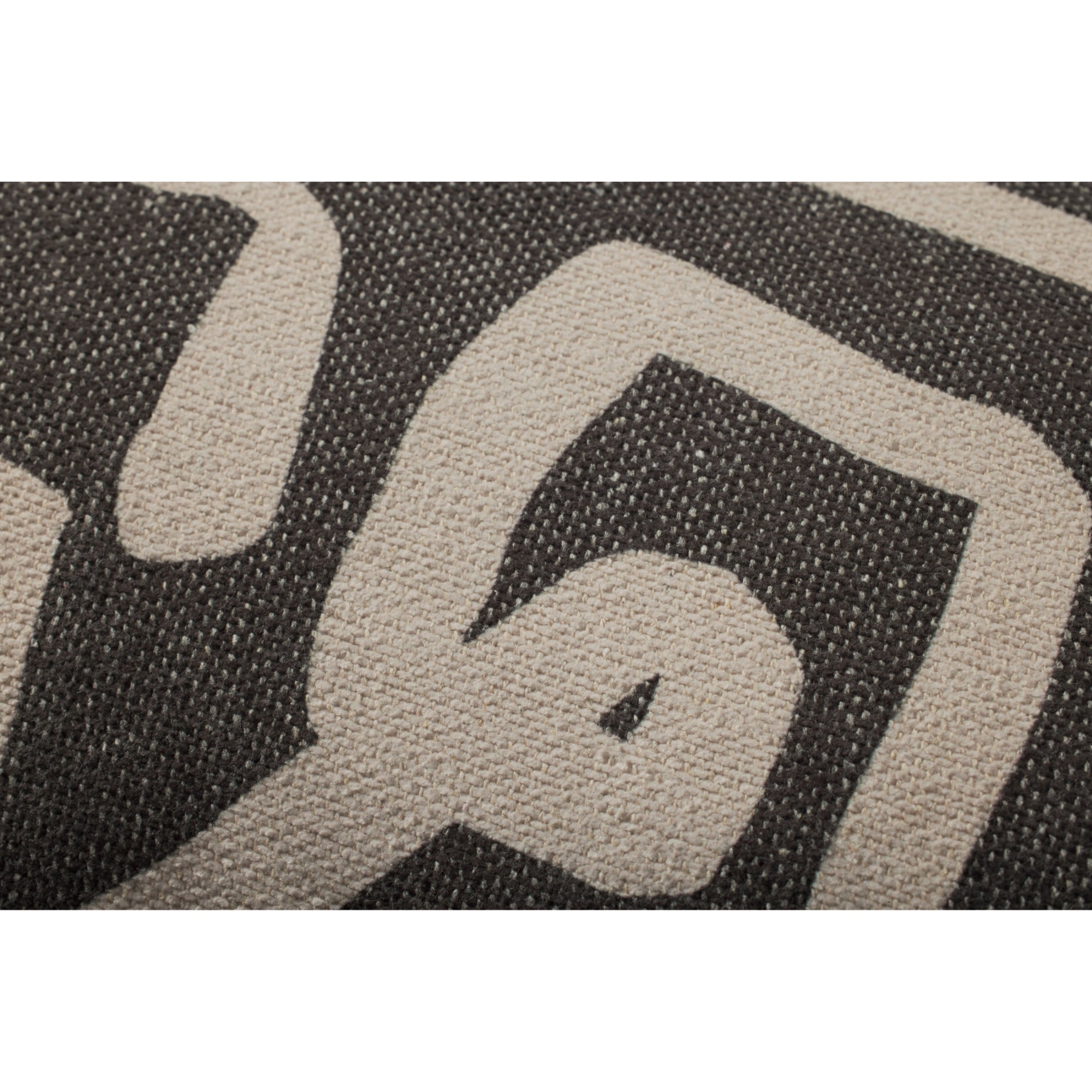 Brigette Romanek PBR0010 Charcoal/Natural 16'' x 26'' Cover Only Pillow