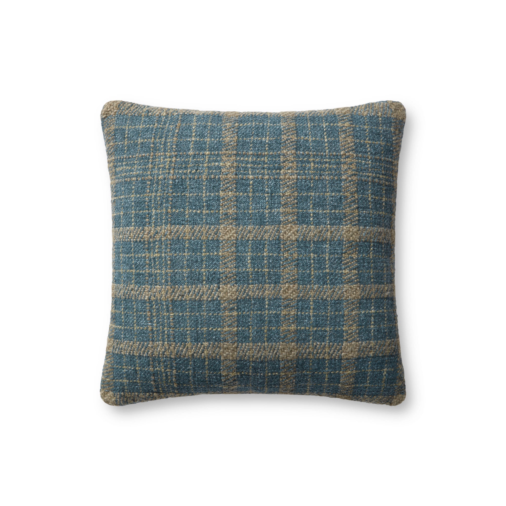Chris Loves Julia x Loloi Earl Teal/Green 18" x 18" Cover Only Pillow
