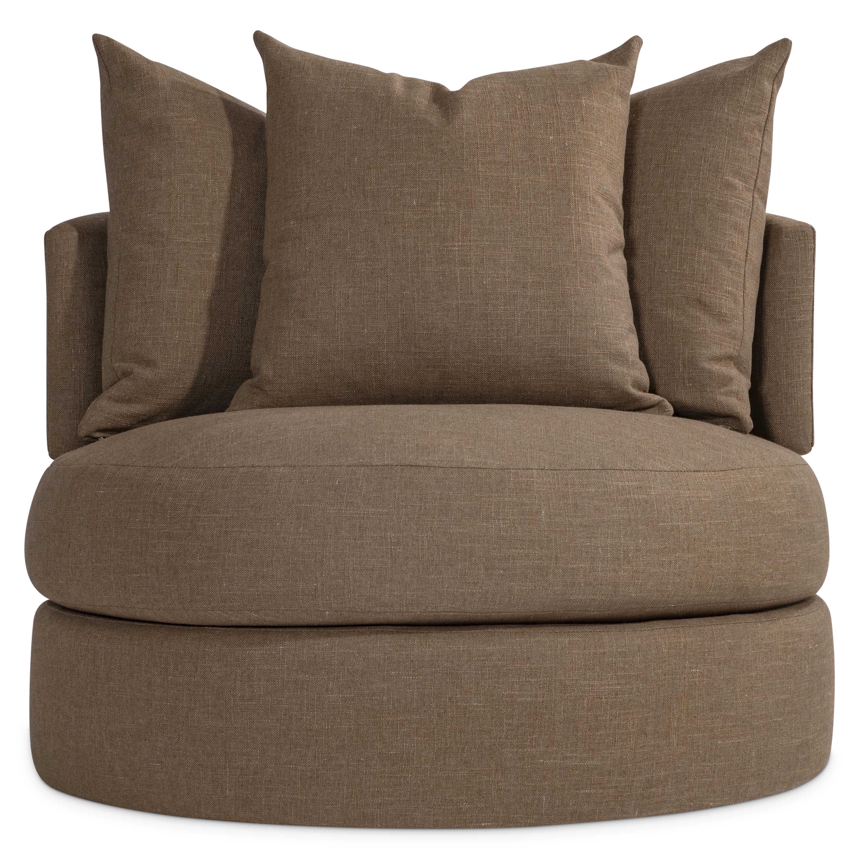 Colby Fabric Swivel Chair by Bernhardt