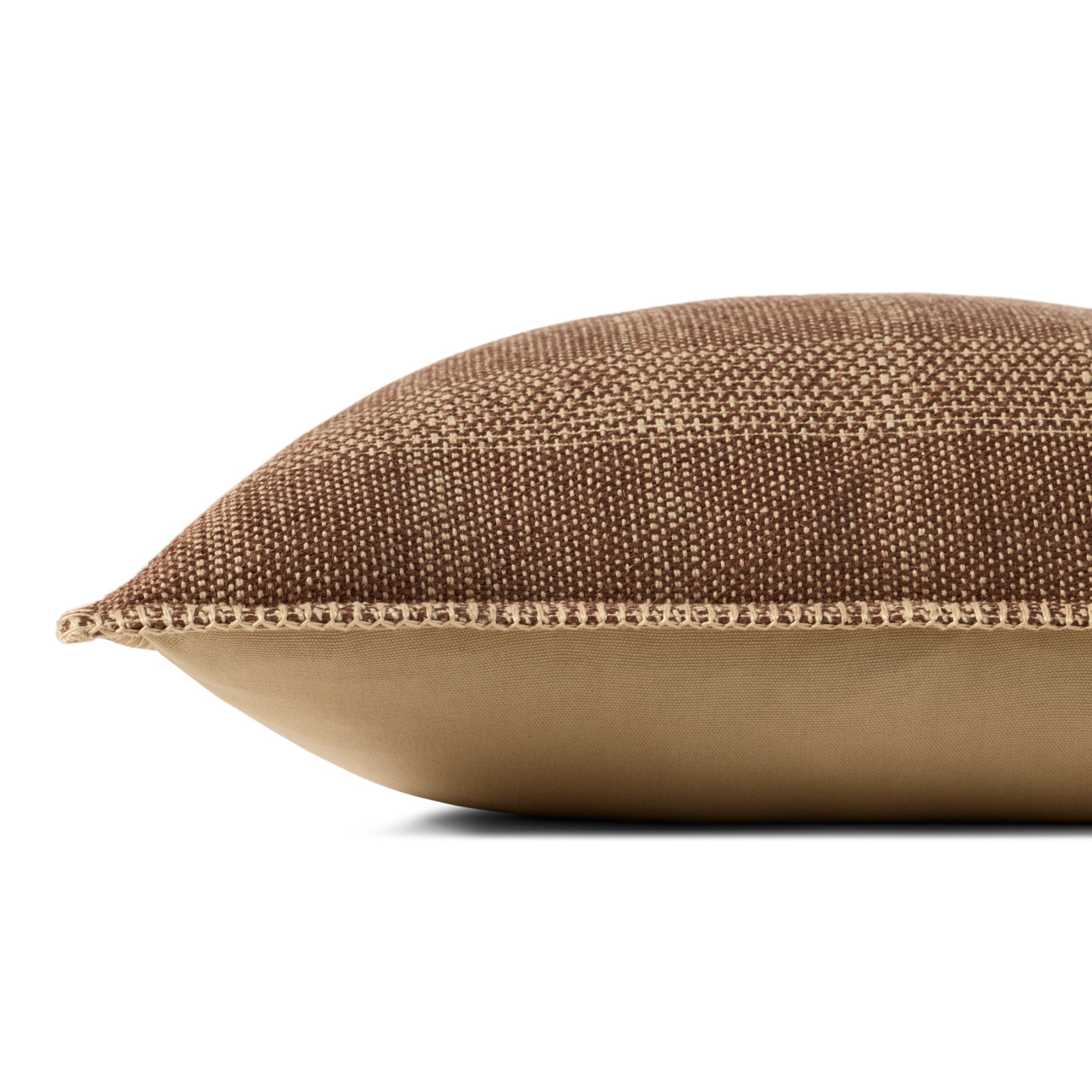 Loloi PLL0132 Brown/Tan 20'' x 20'' Cover Only Pillow