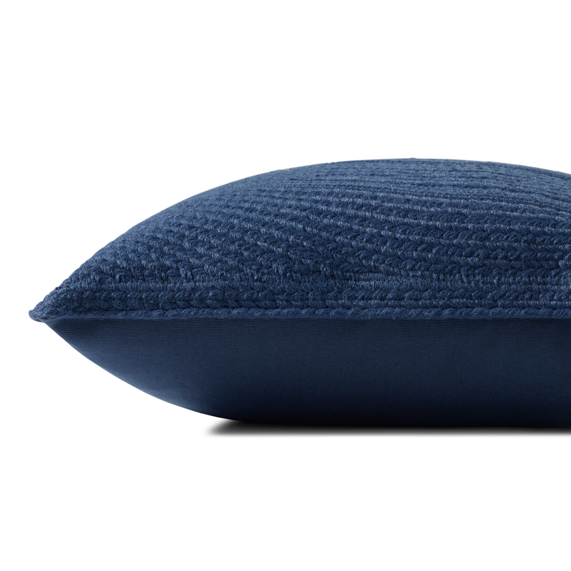 Loloi PLL0168 Blue 20'' x 20'' Cover with Poly Pillow