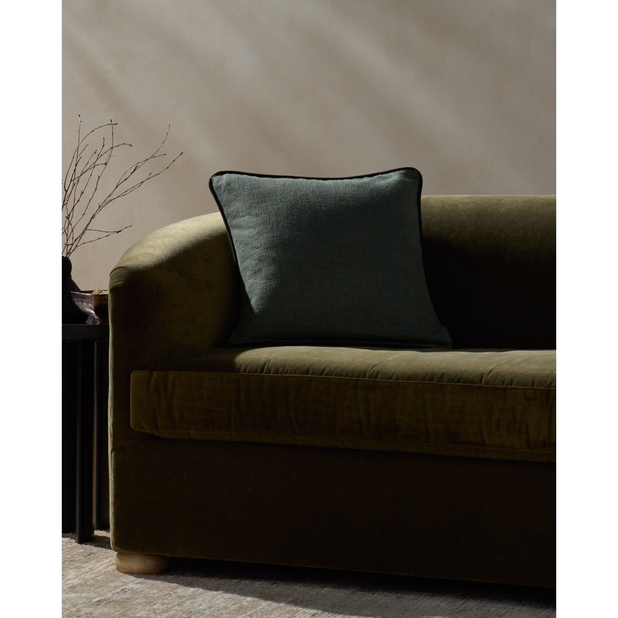 Jeremiah Brent x Loloi Hudson 20'' x 20'' Pillow Cover with Down