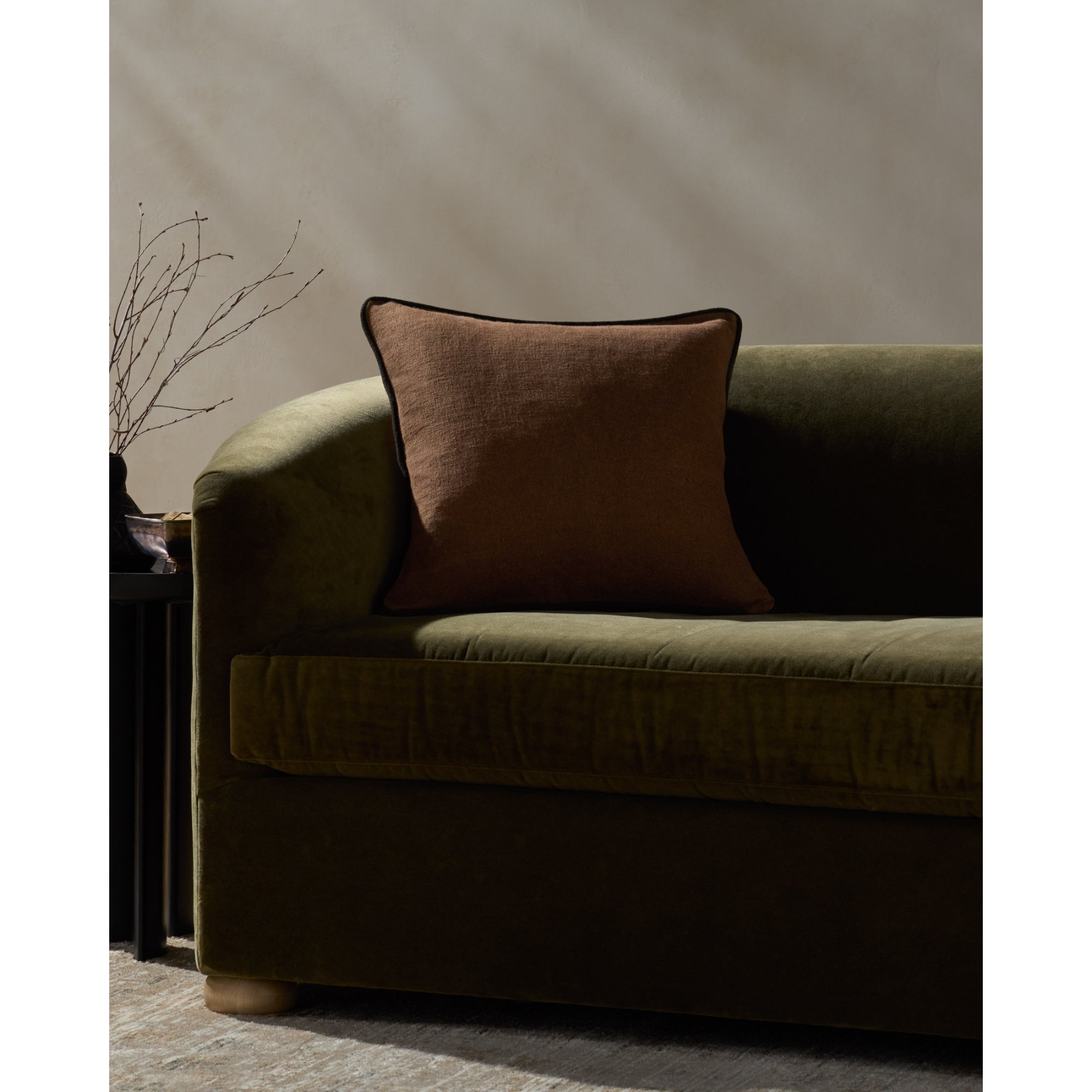 Jeremiah Brent x Loloi Hudson 20'' x 20'' Pillow Cover with Down