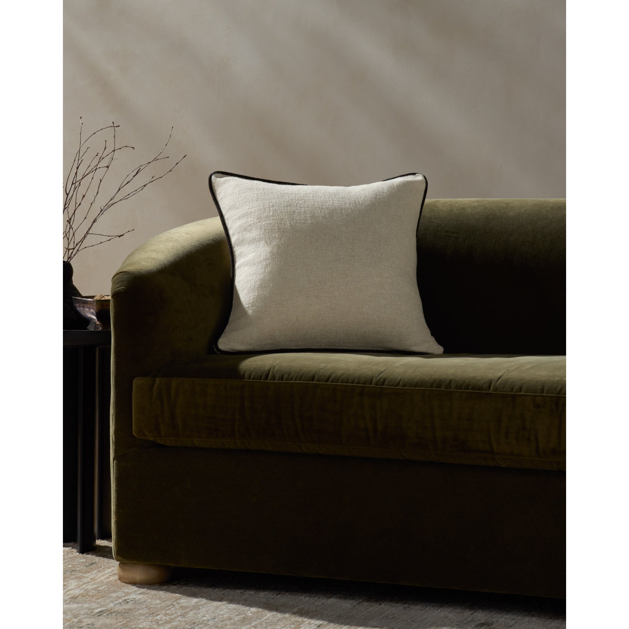 Jeremiah Brent x Loloi Hudson 20'' x 20'' Pillow Cover with Down