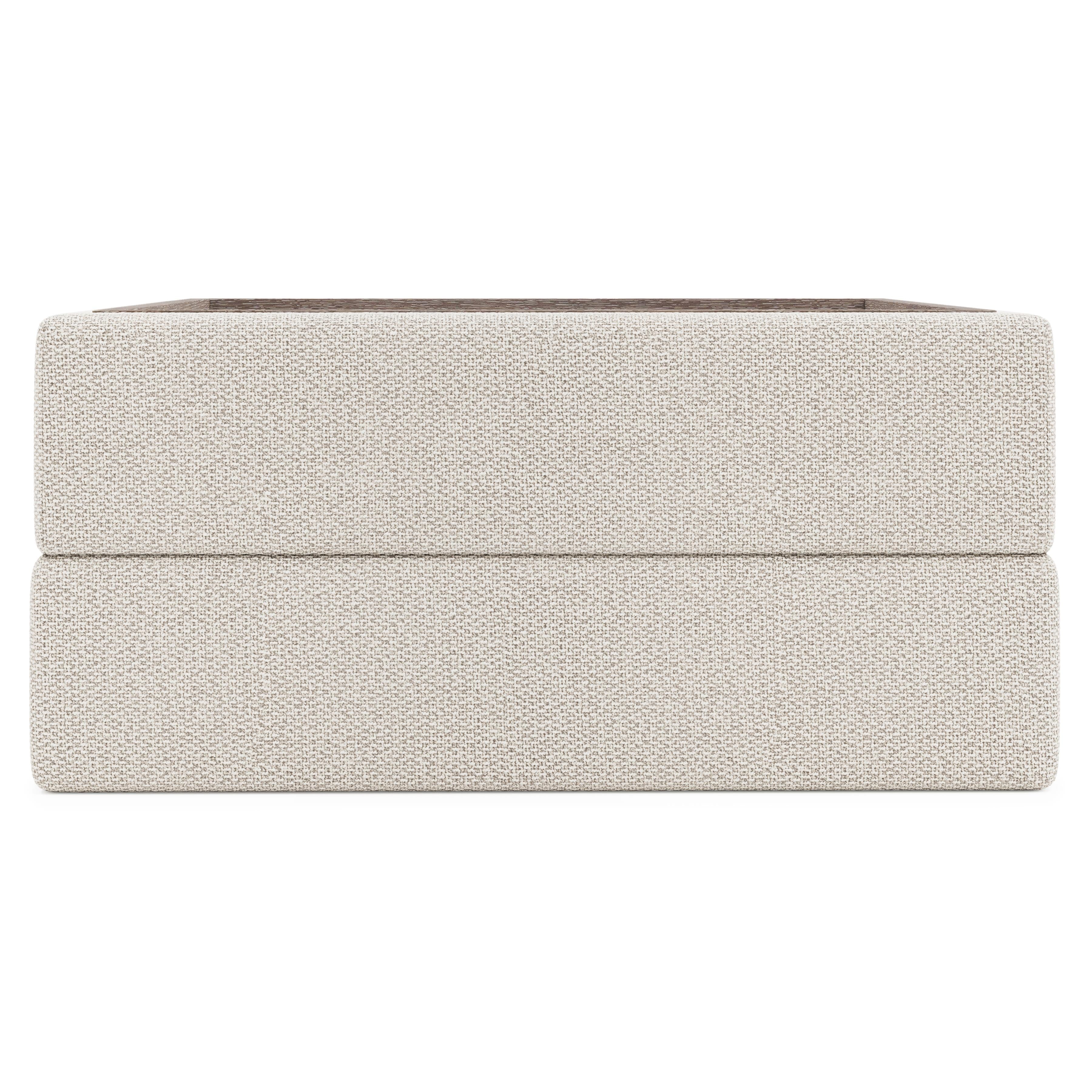 Vista Fabric Tray Ottoman by Bernhardt