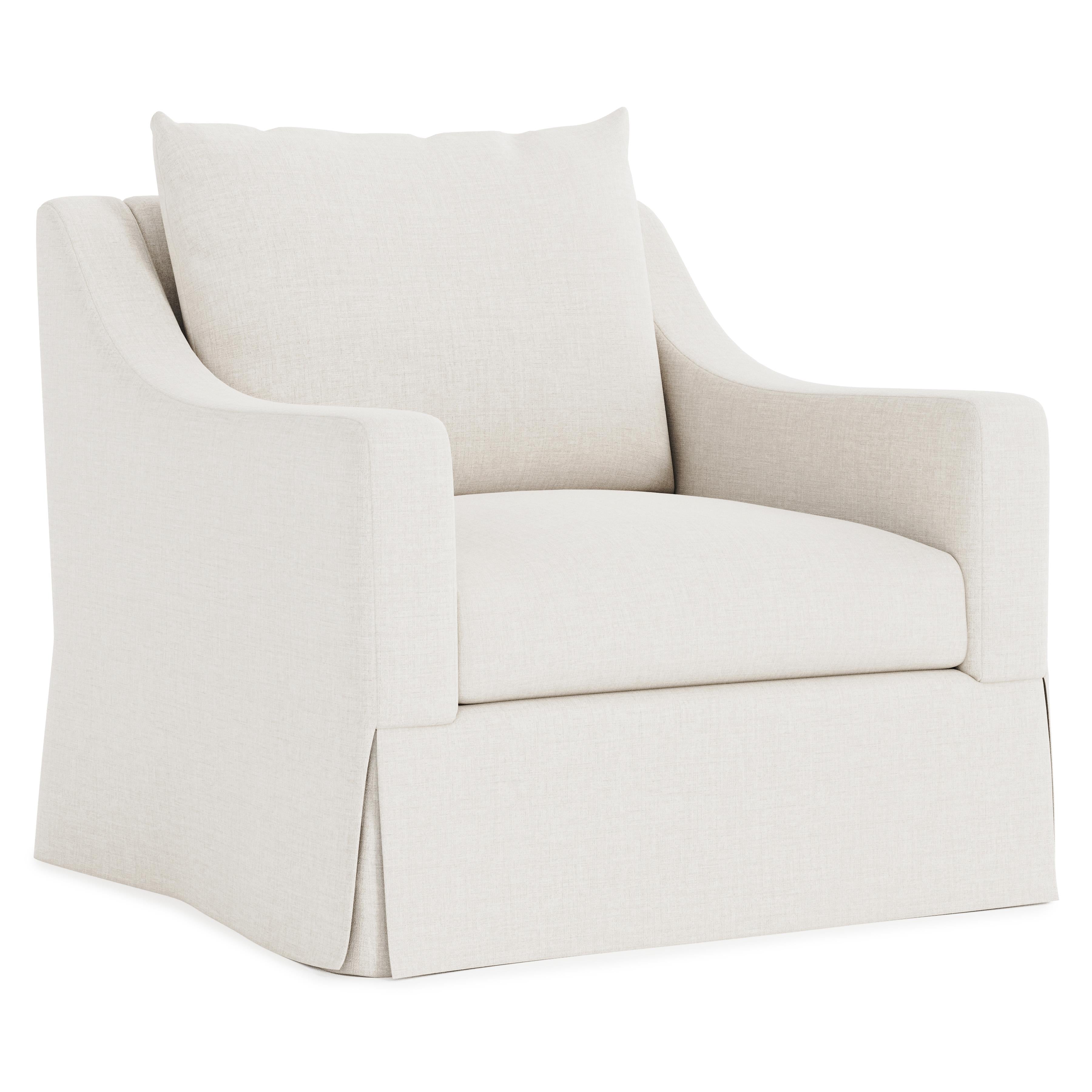 Grace Fabric Swivel Chair by Bernhardt