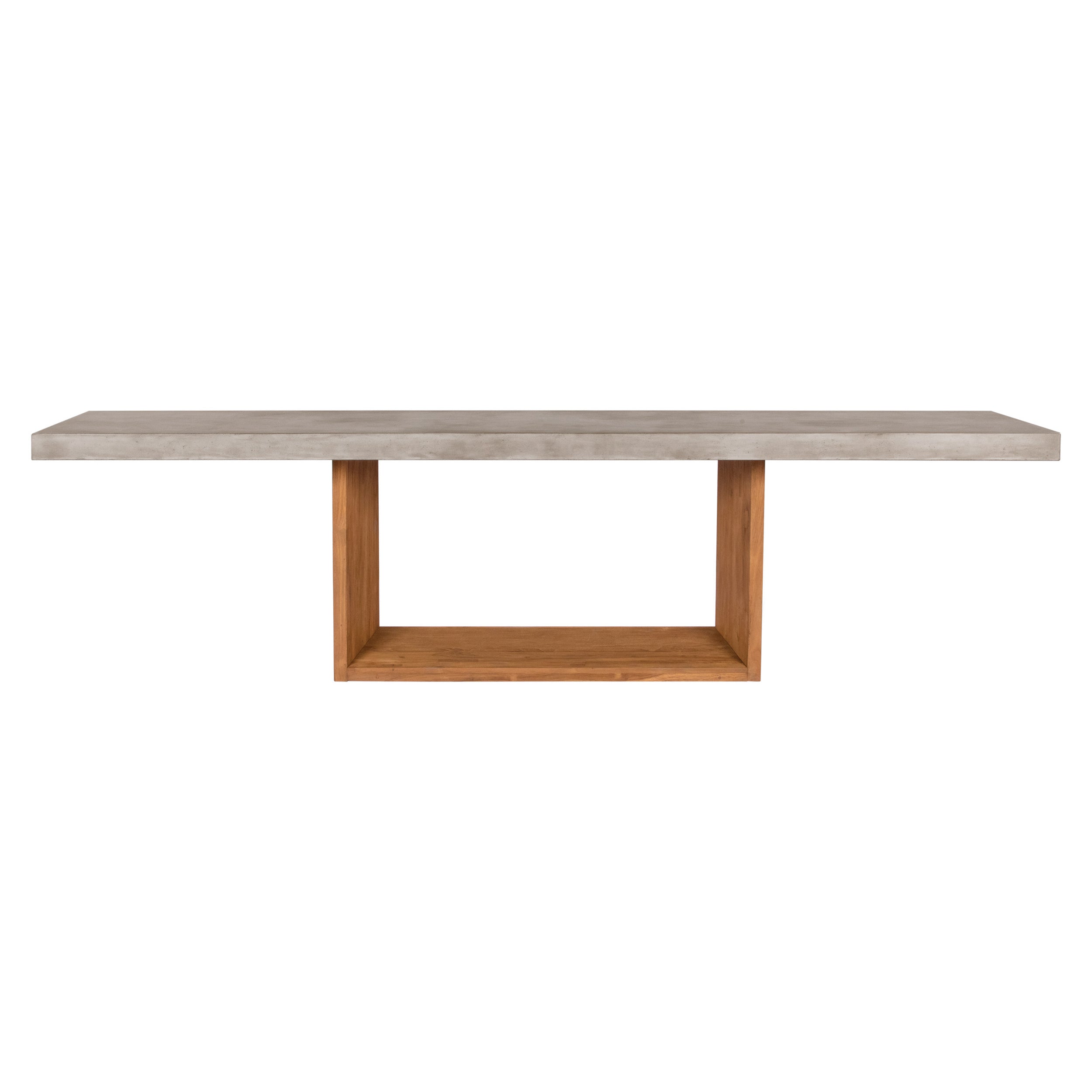 Lucca Teak and Concrete Dining Table