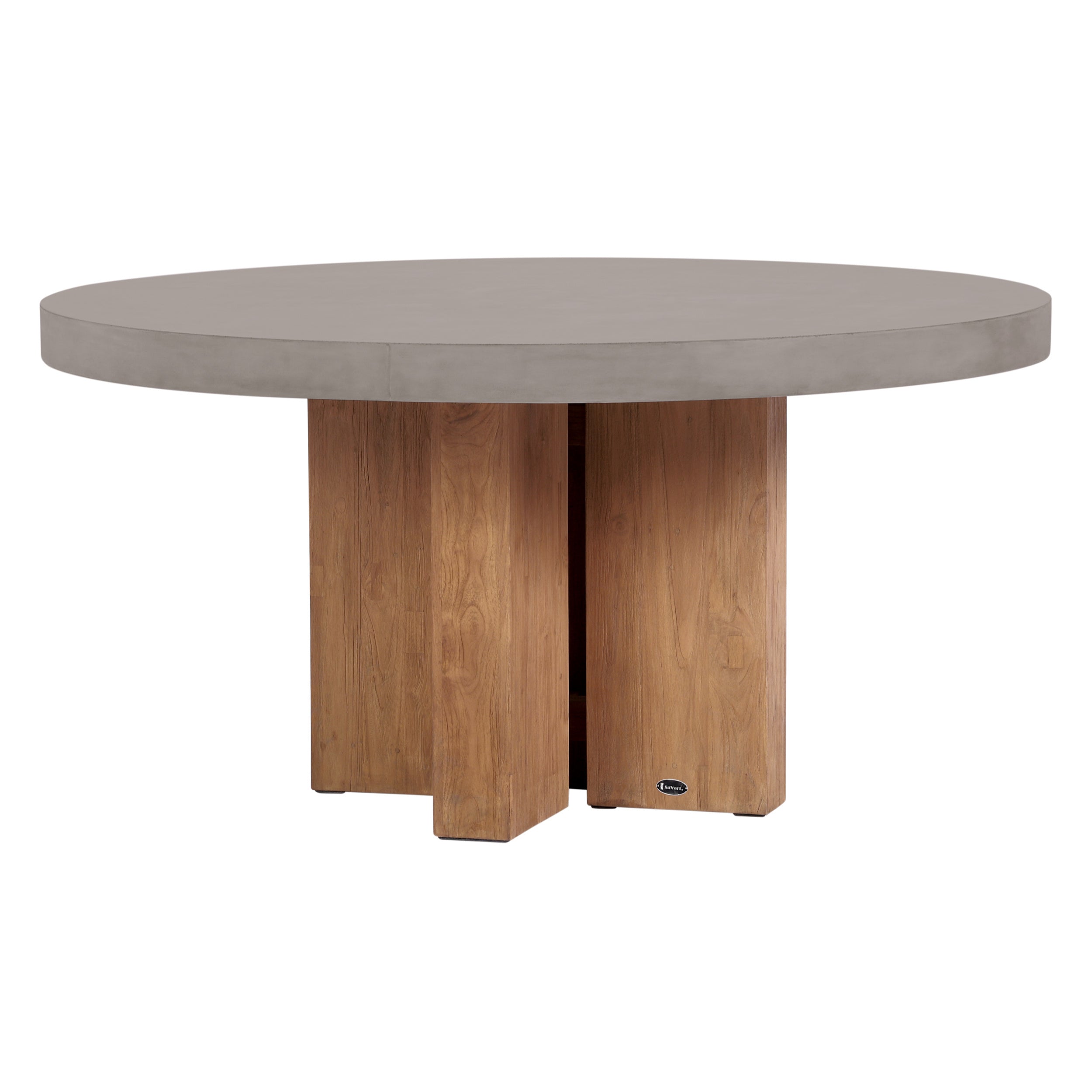 Java Teak and Concrete Dining Table