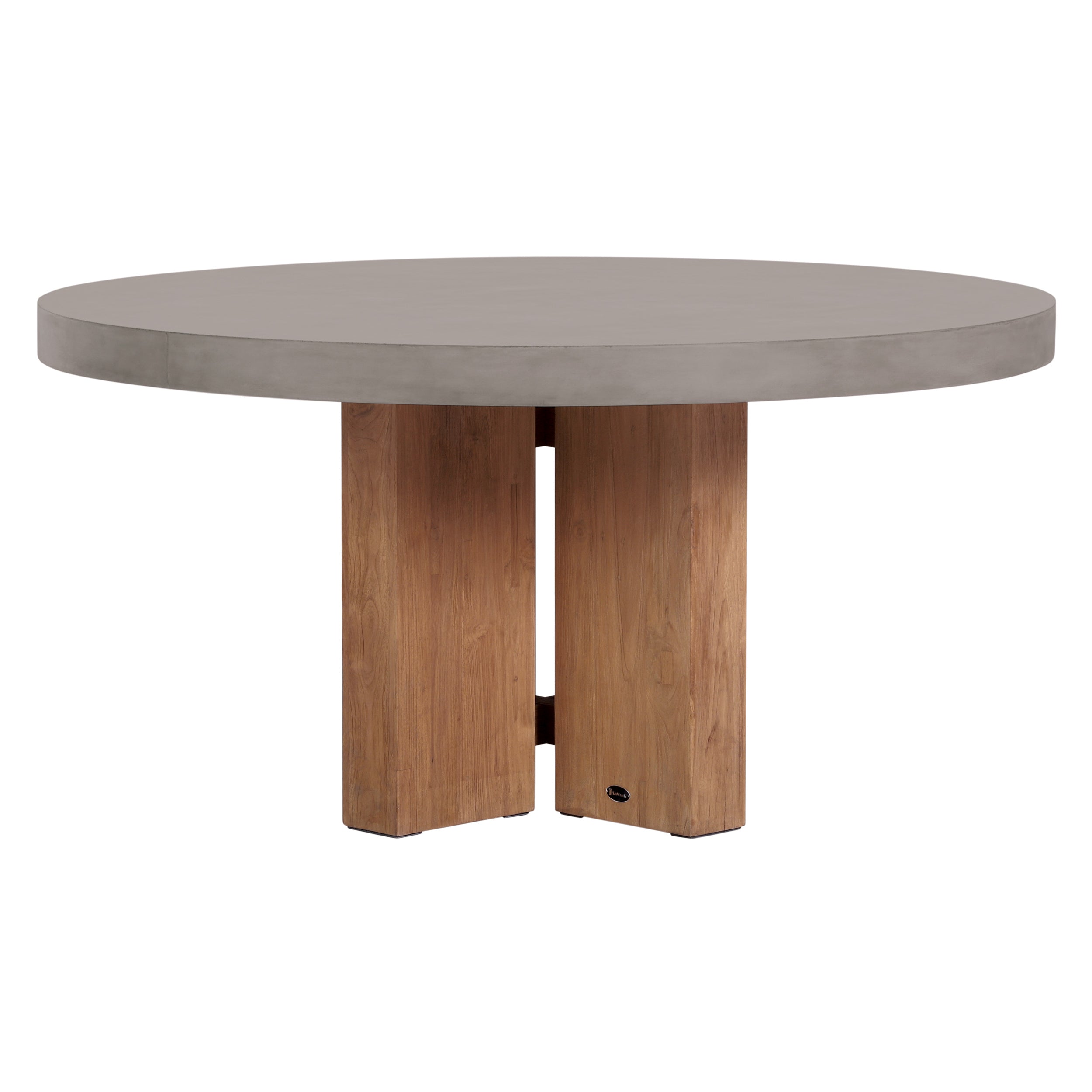 Java Teak and Concrete Dining Table