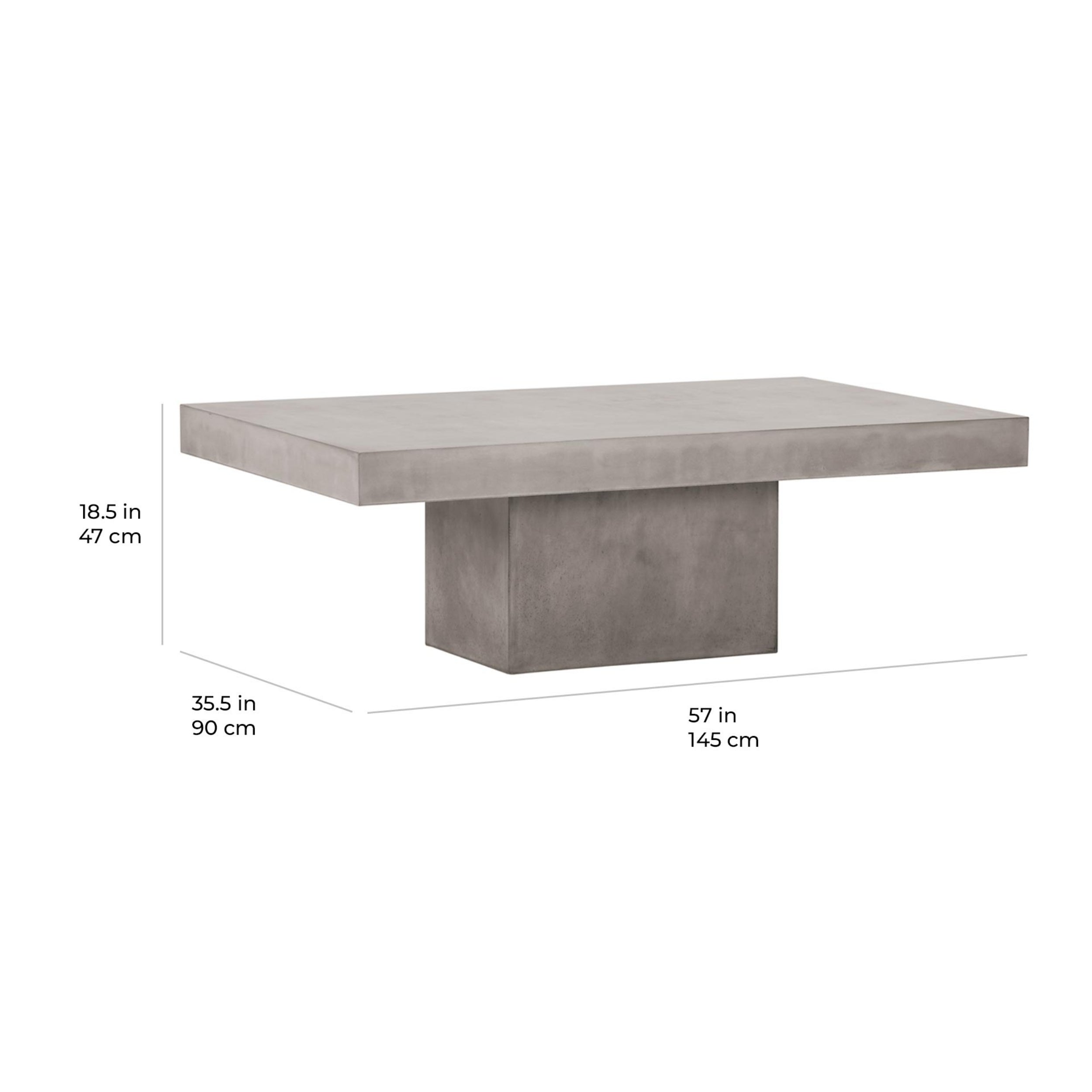 Terrace Concrete Coffee Table
