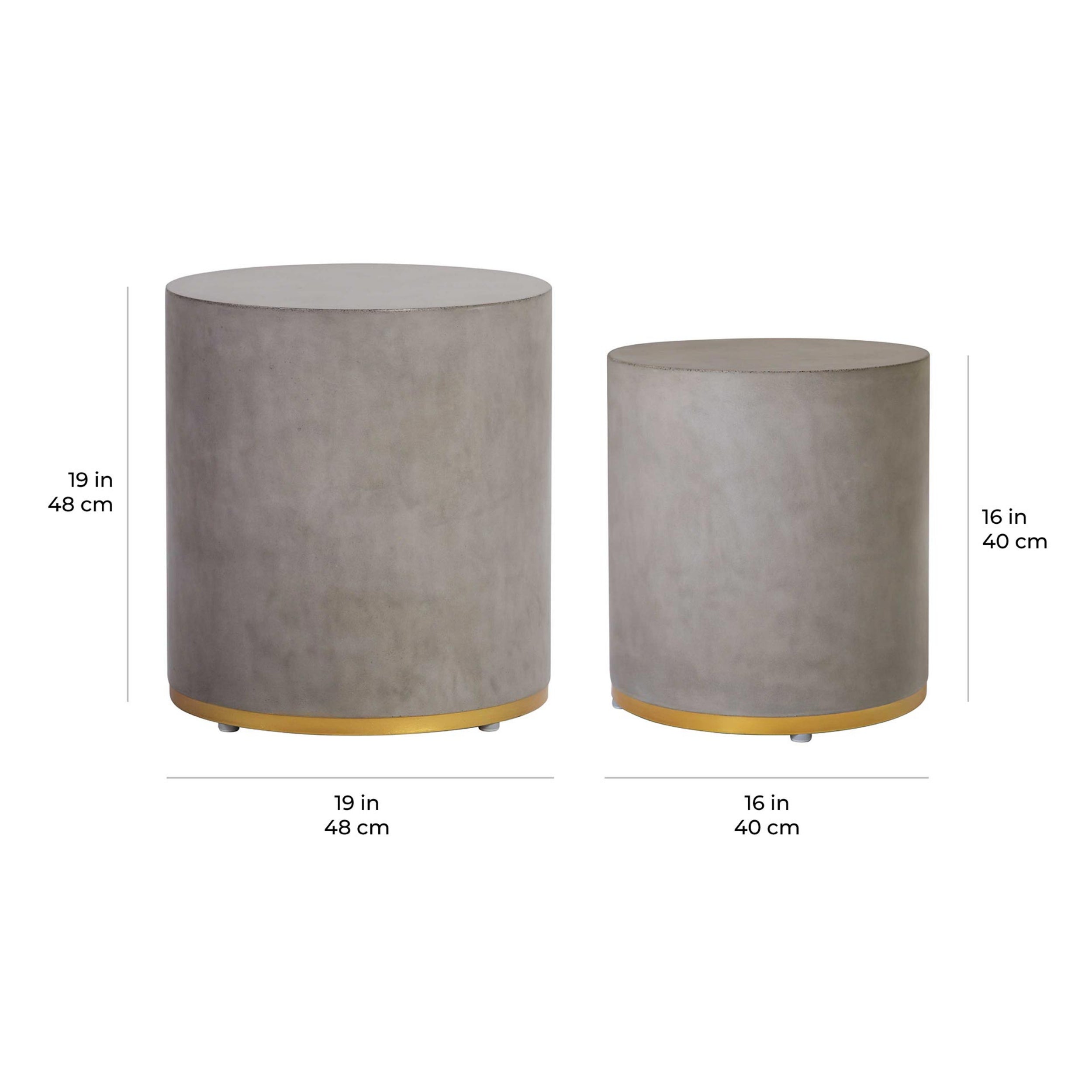 Linea Ring Accent Table Set