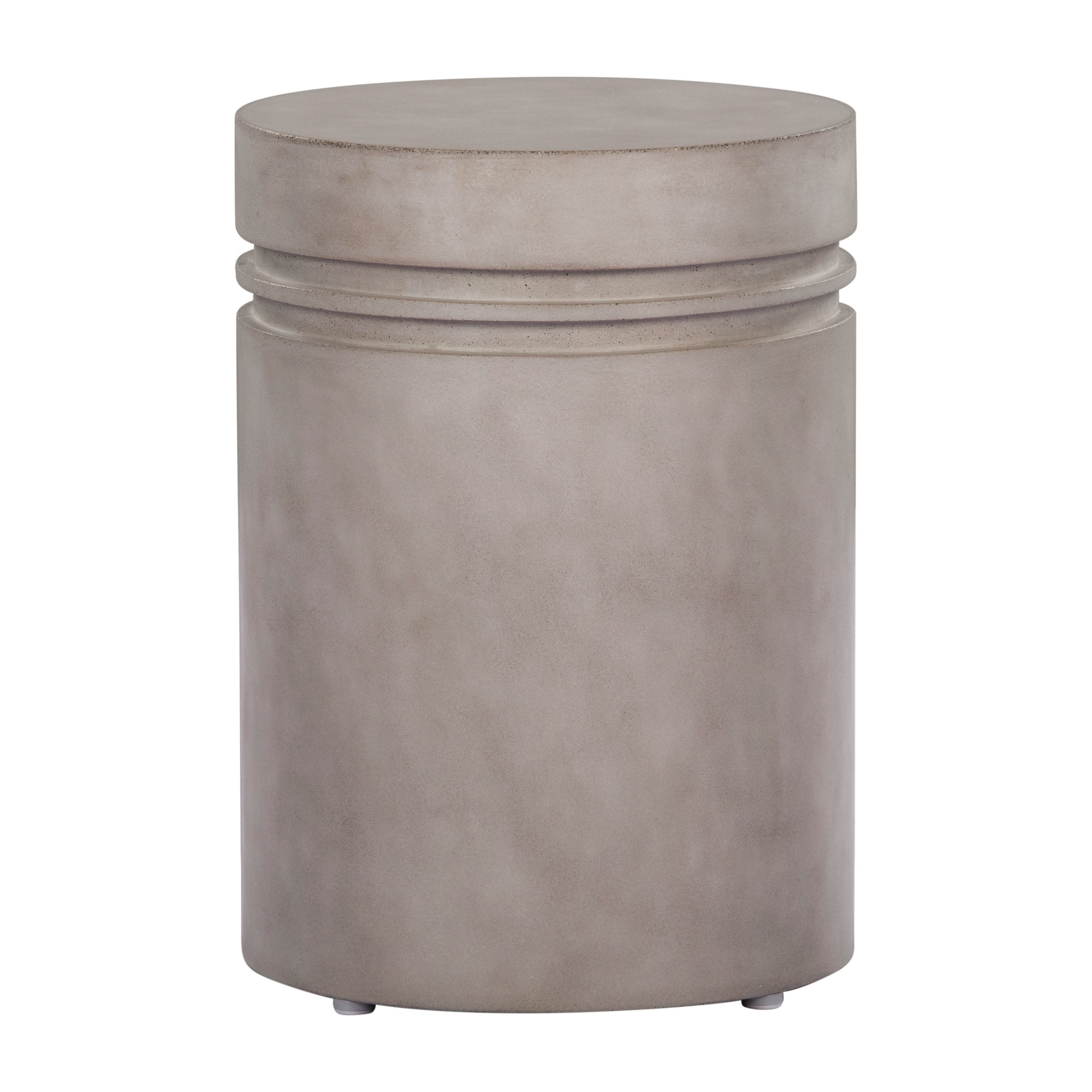 Santori Double Ring Accent Table with Gold Ring