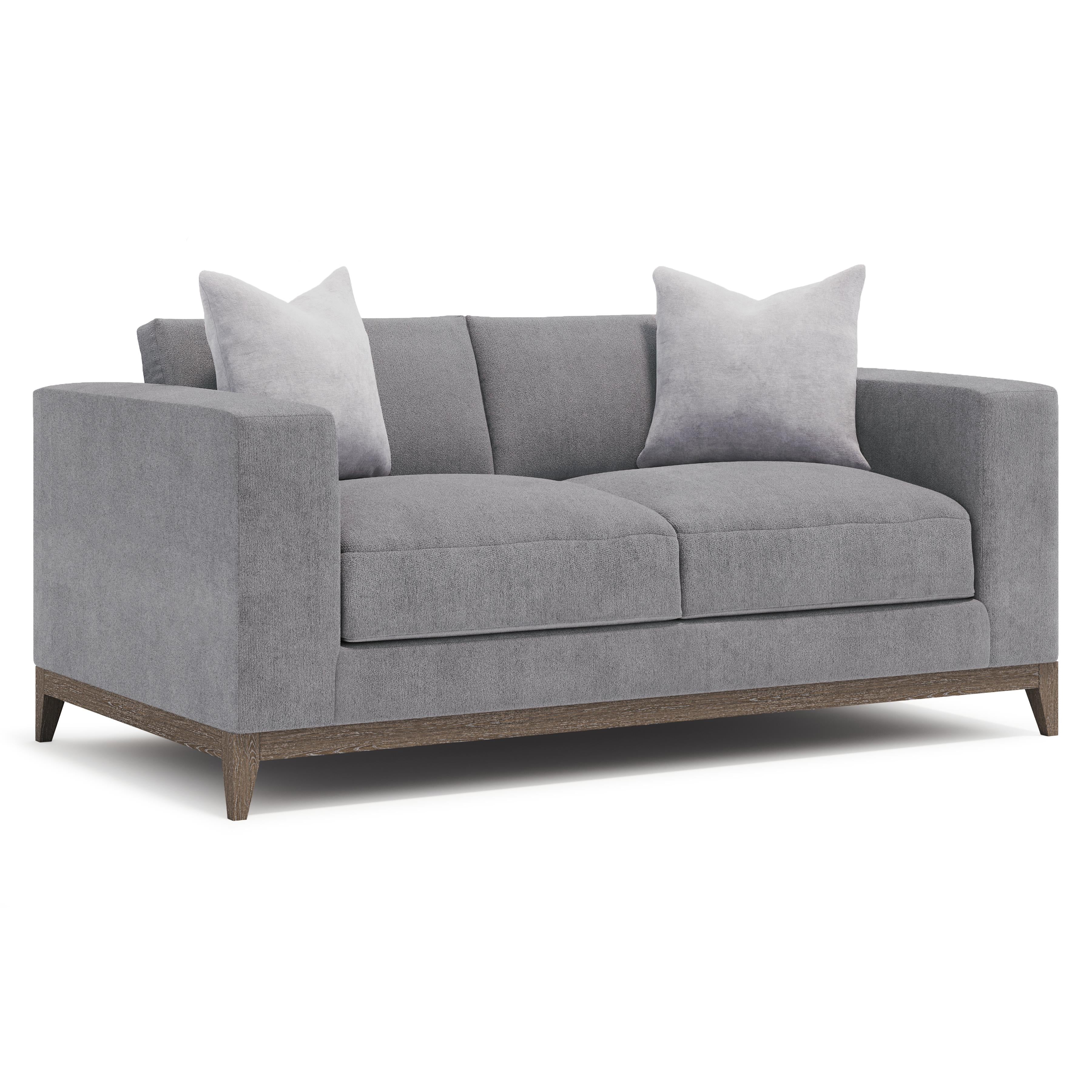 Noel Grey Fabric Loveseat by Bernhardt