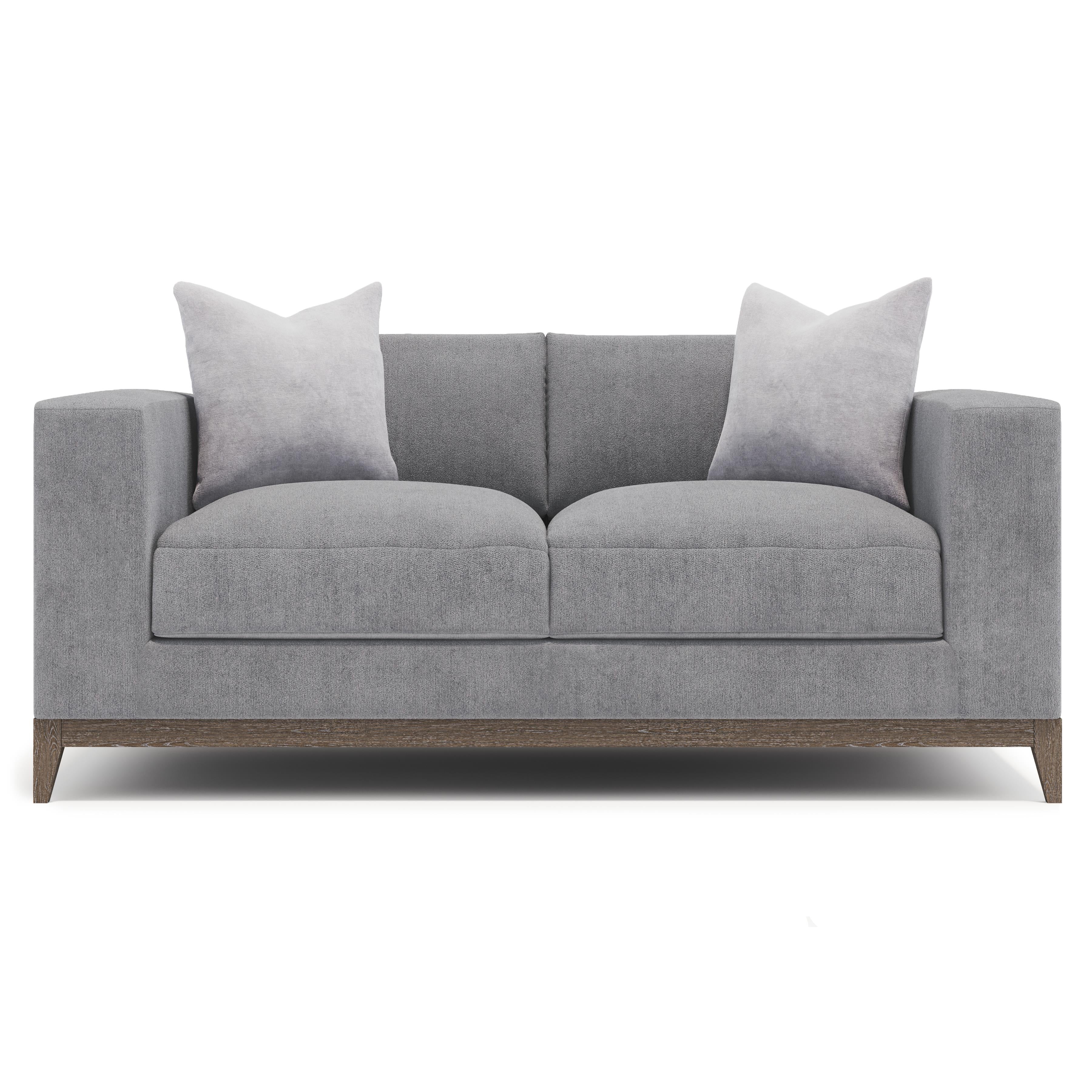 Noel Grey Fabric Loveseat by Bernhardt