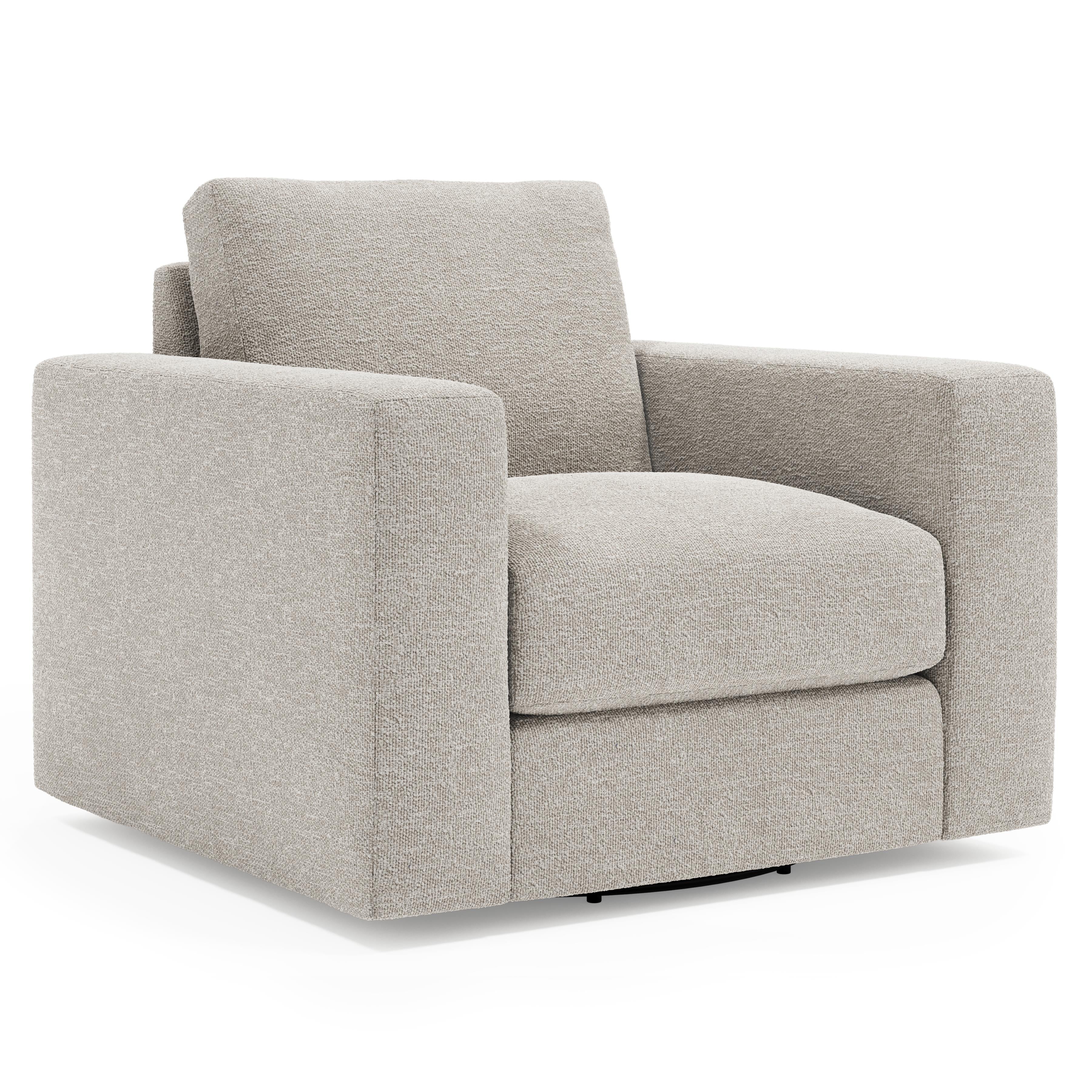 Drew Fabric Swivel Chair by Bernhardt