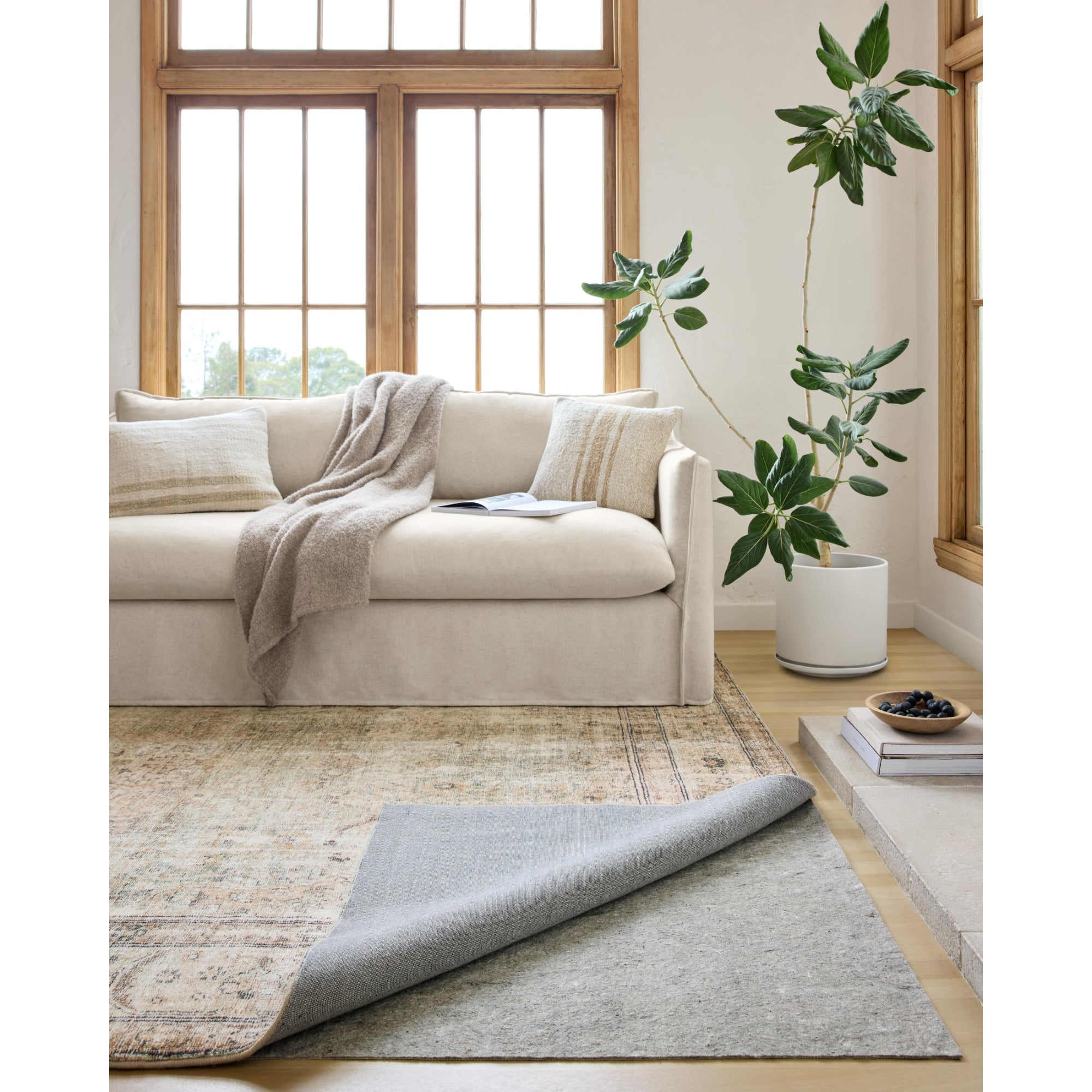Loloi- Grip 3/8" Beige Rug Pad