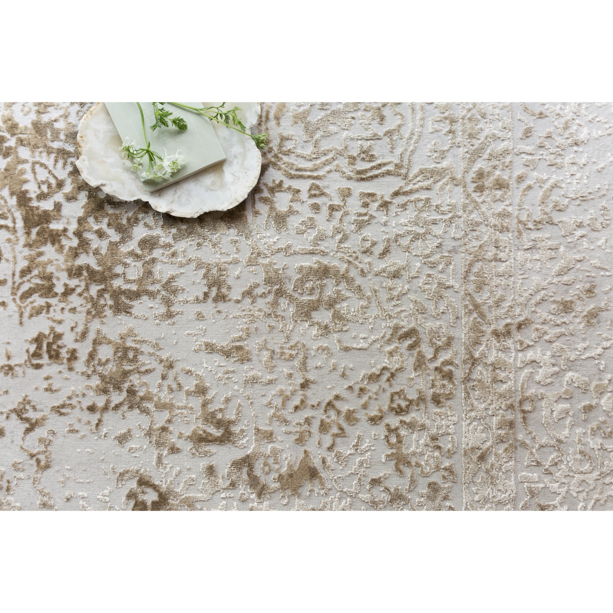 Loloi Patina Champagne/Light Grey 18" x 18" Sample Rug