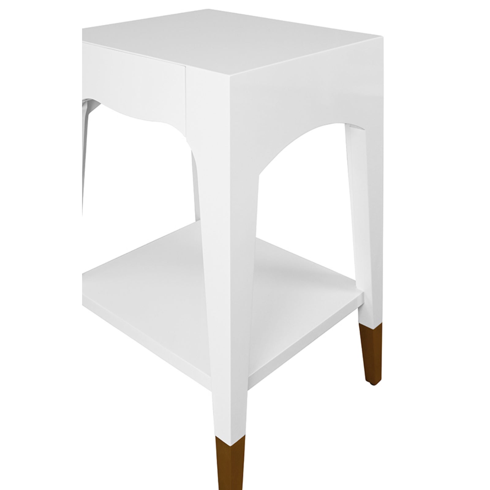 Patti Tapered Leg One Drawer Side Table
