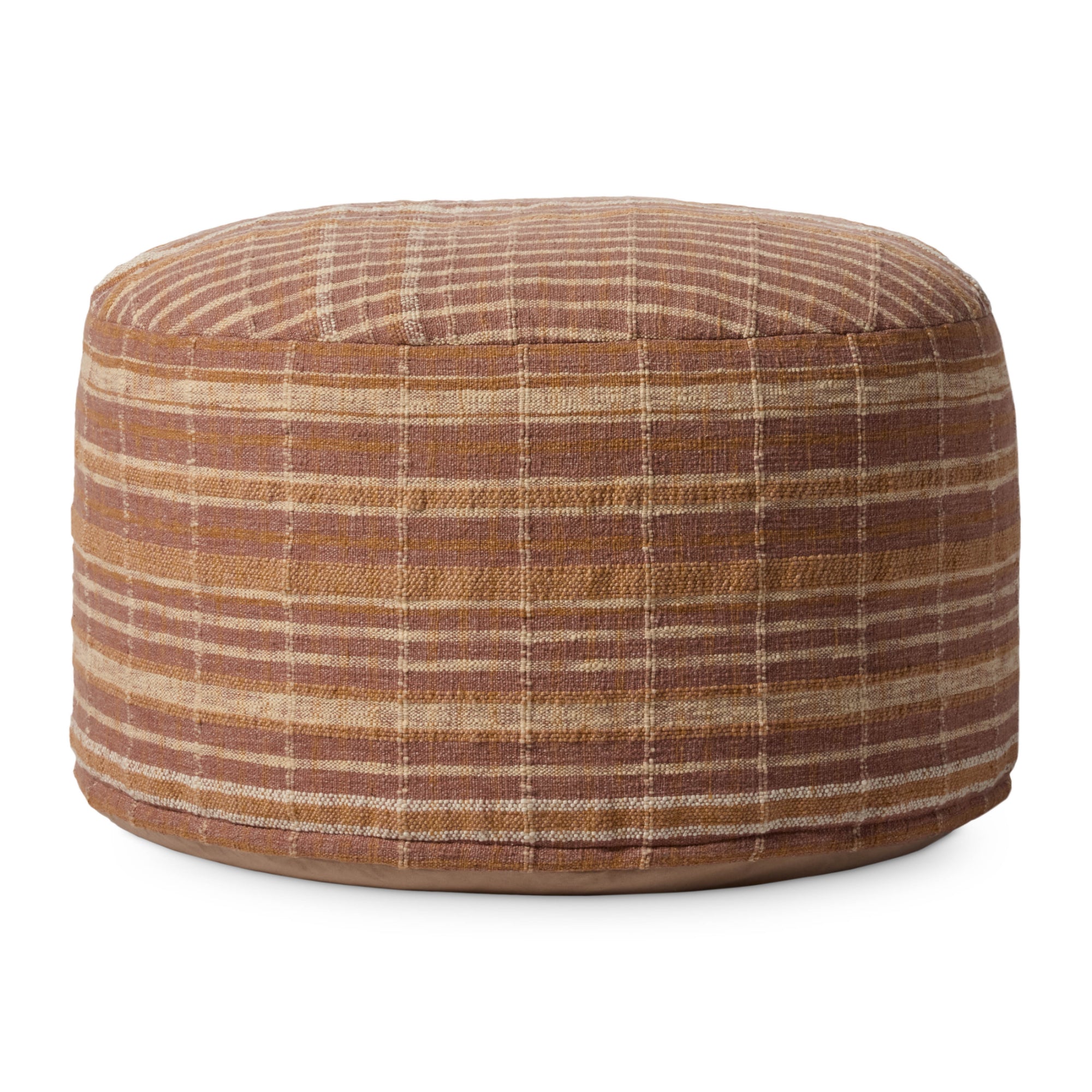 Chris Loves Julia x Loloi Wallace 36"W x 36"D x 17"H Round Pouf
