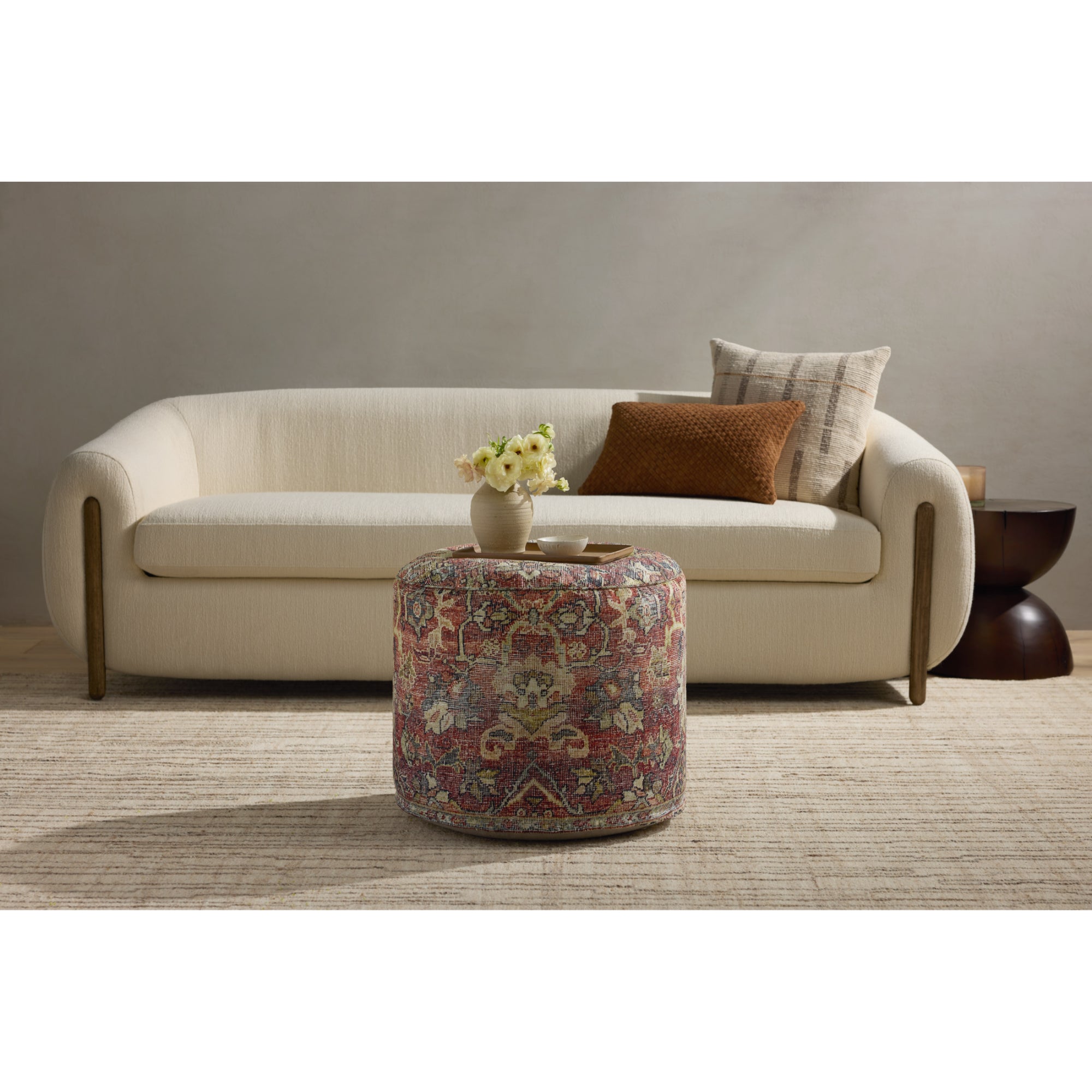 Loloi LPFLAY2 Spice 18 x 18 x 20 Pouf