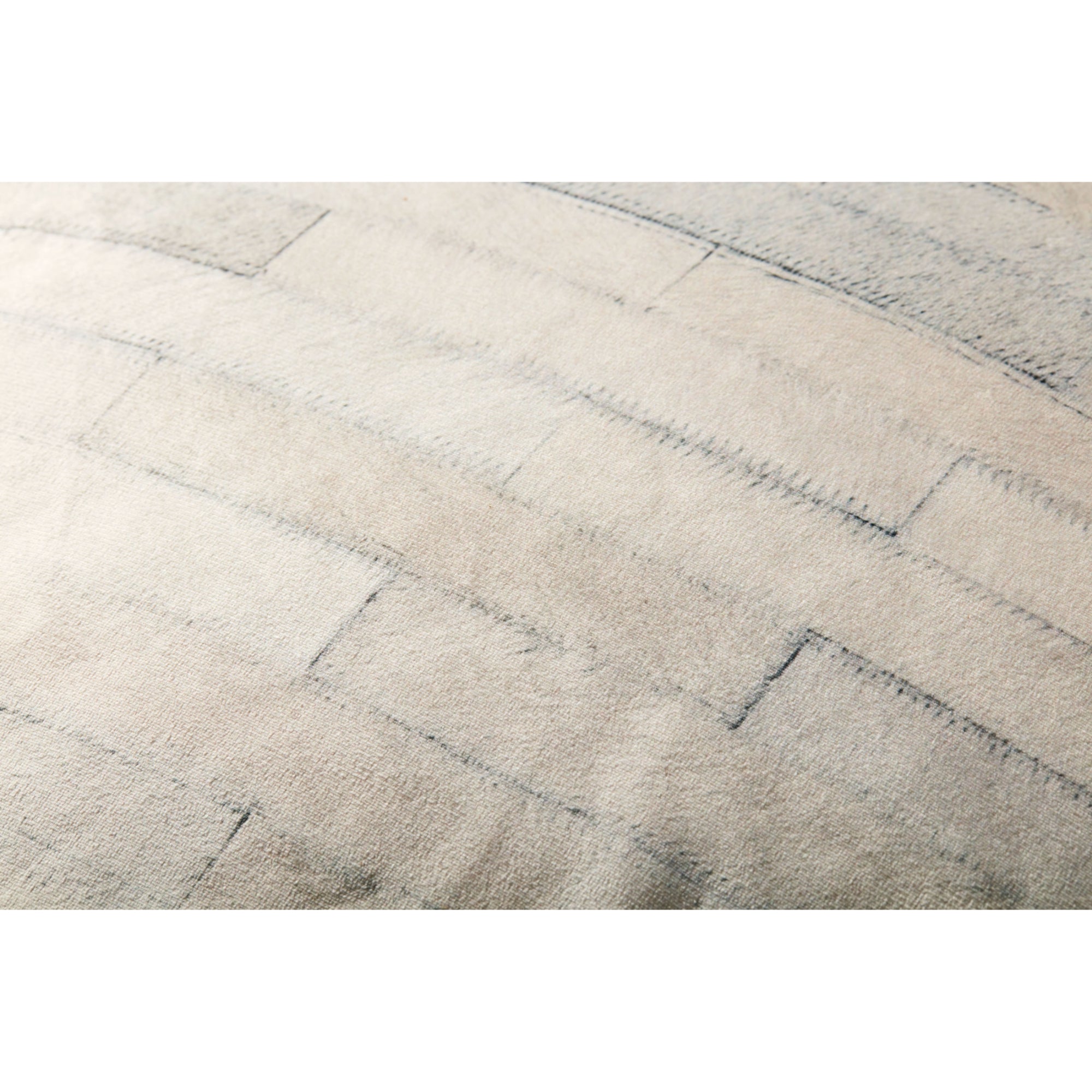 Loloi PF0002 Ivory/Grey Pouf