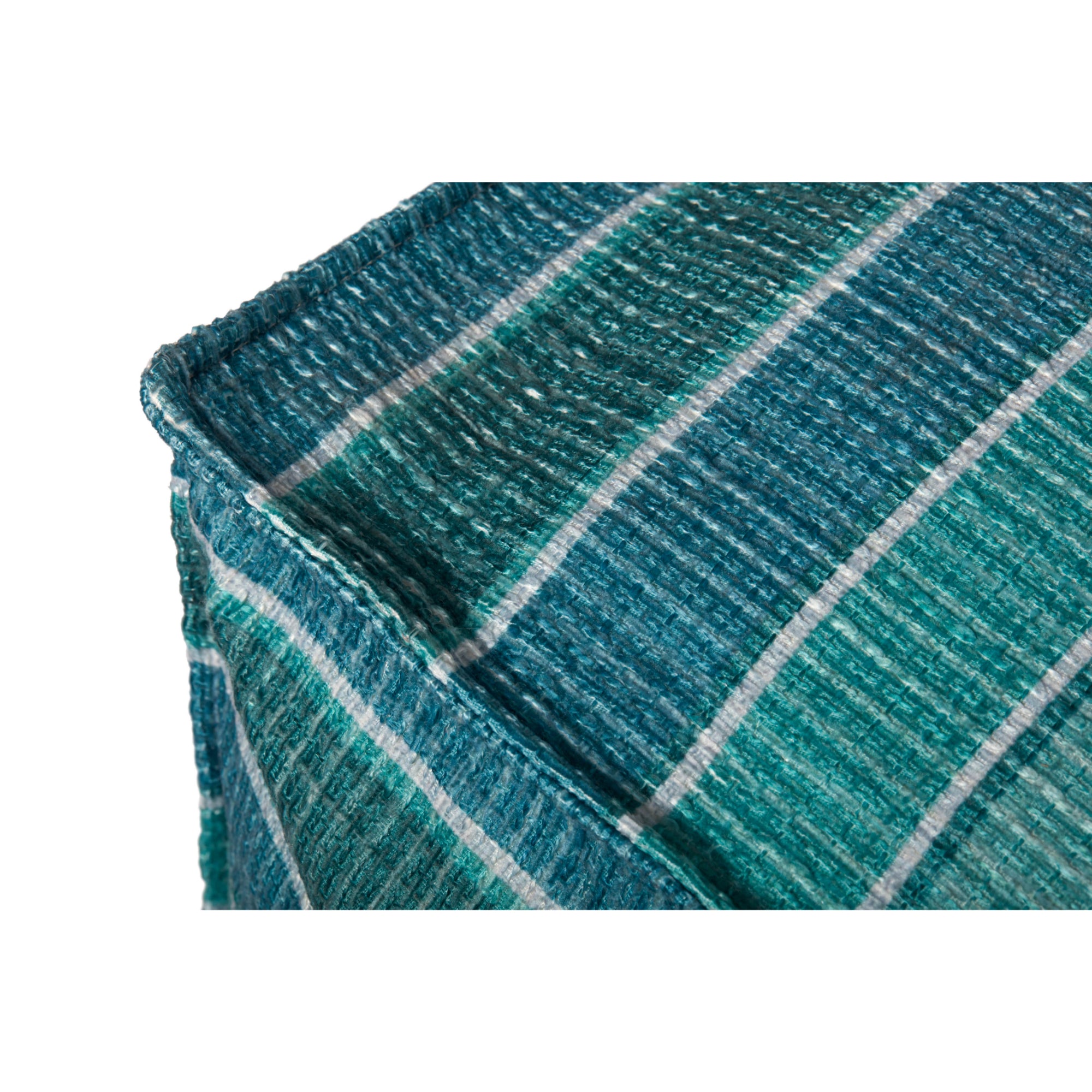 Loloi PF0010 Lagoon/Blue 24"W x 24"D x 13"H Pouf