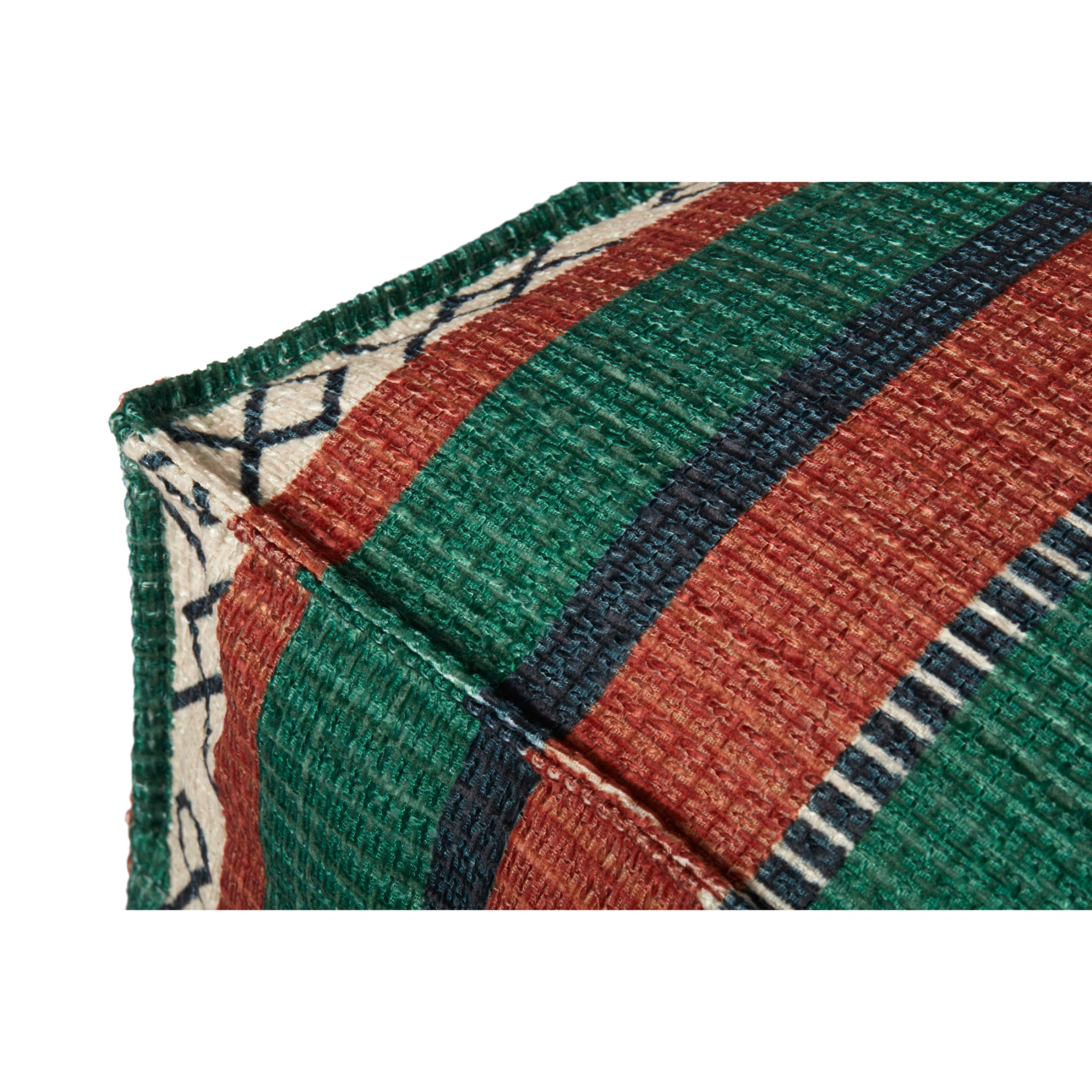 Loloi PF0013 Fiesta 24"W x 24"D x 7"H Pouf