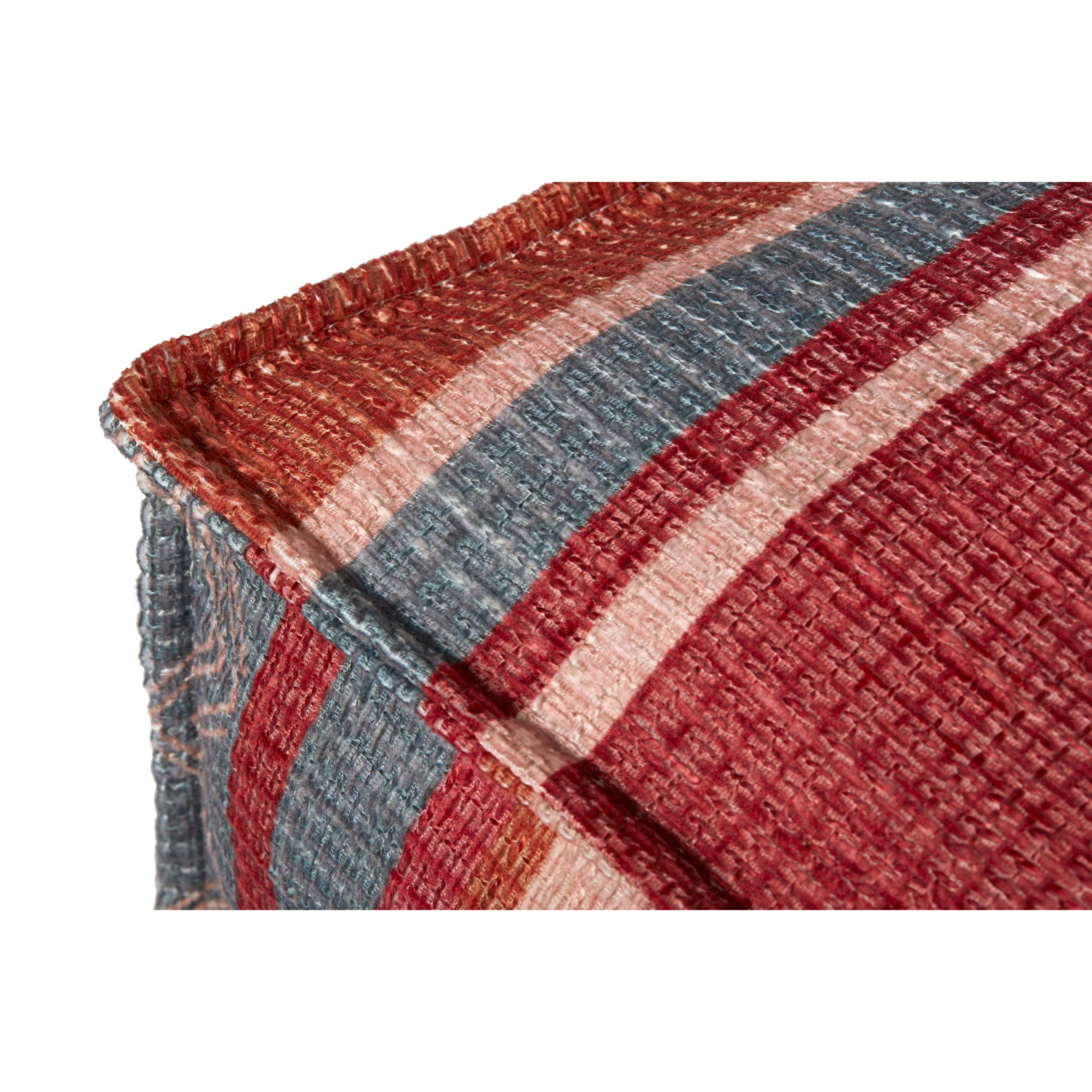 Loloi PF0014 Red/Pink 24"W x 24"D x 7"H Pouf