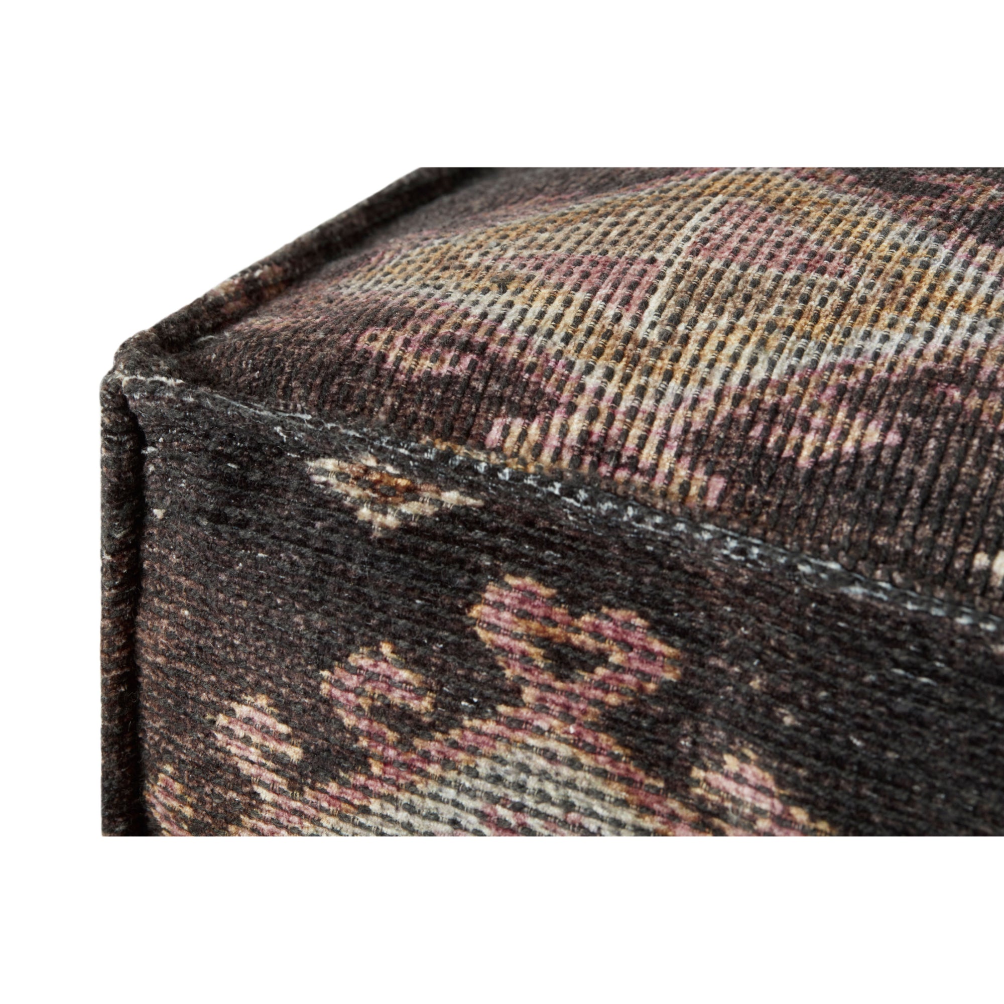 Loloi LPF0033 Multi 18"W x 18"D x 18"H Pouf