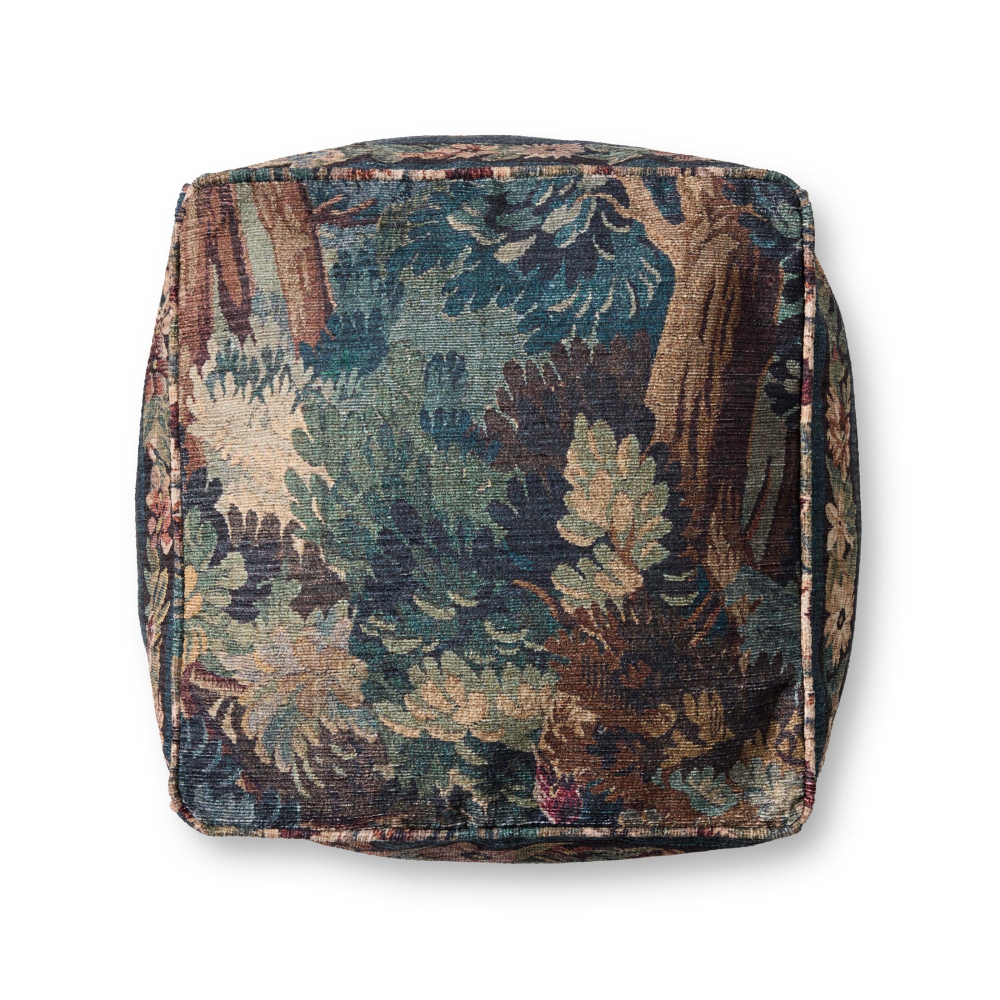 Loloi LPF0045 Blue/Multi Pouf