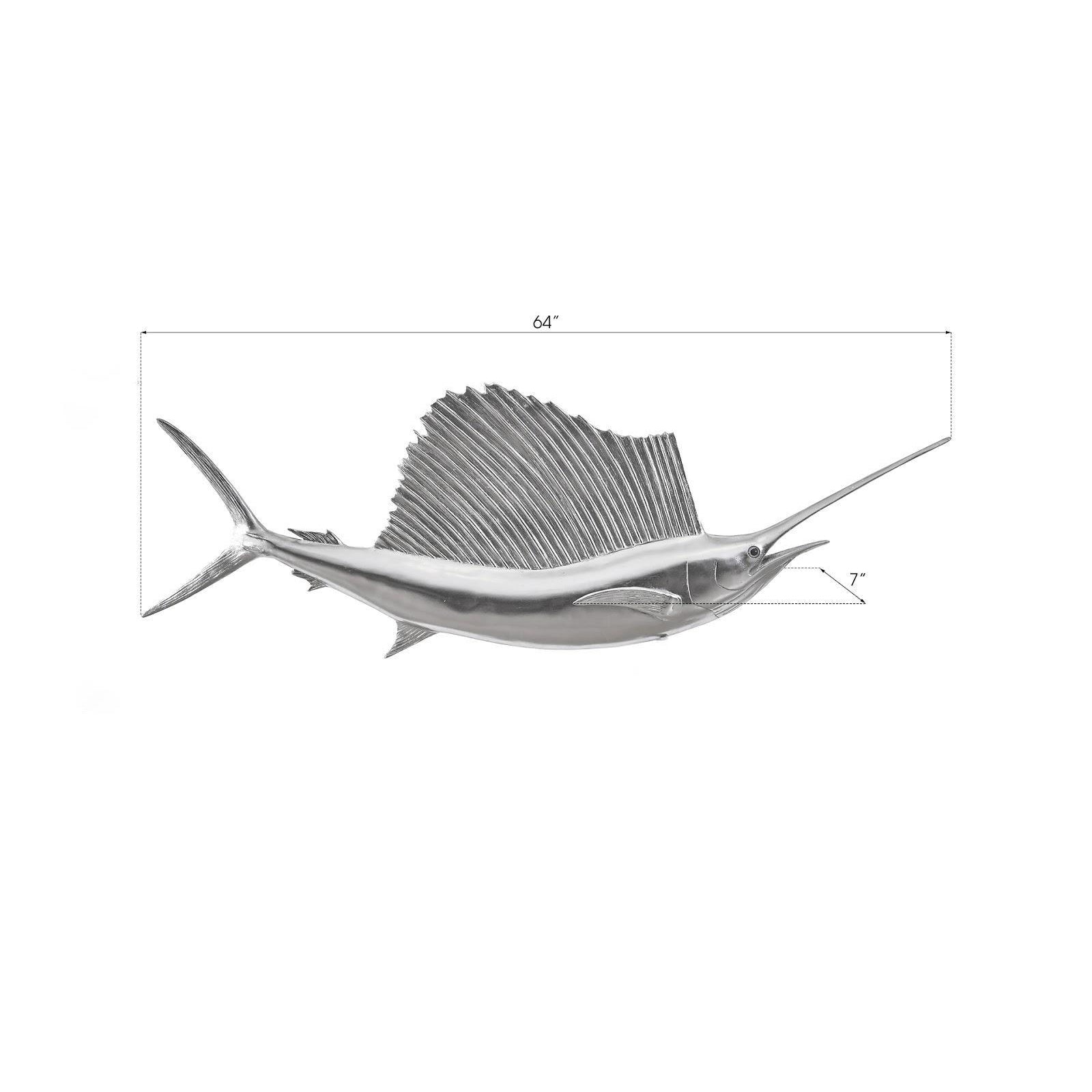 Sail Fish Wall Sculpture