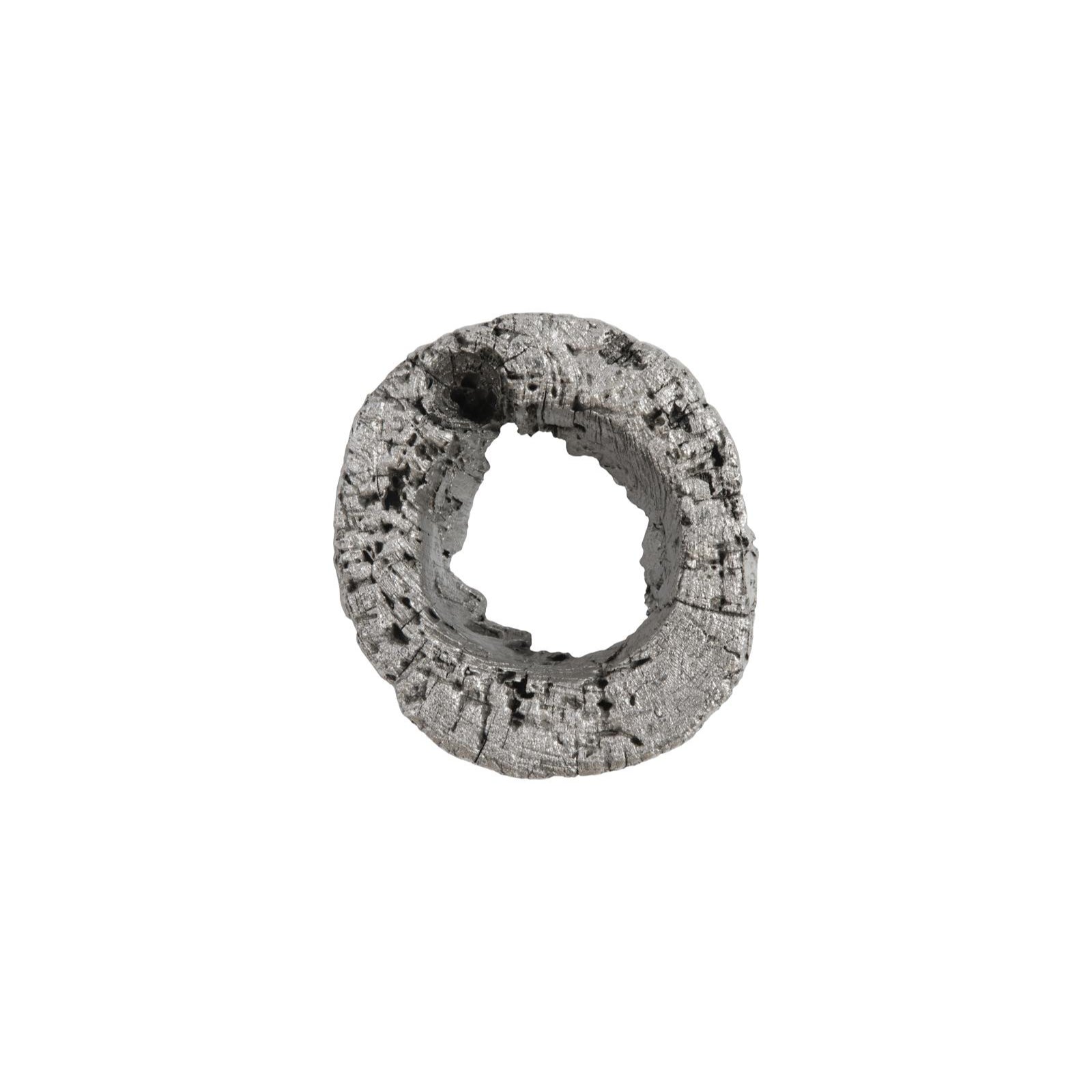 Cast Eroded Wood Circle Single Hole Wall Tile