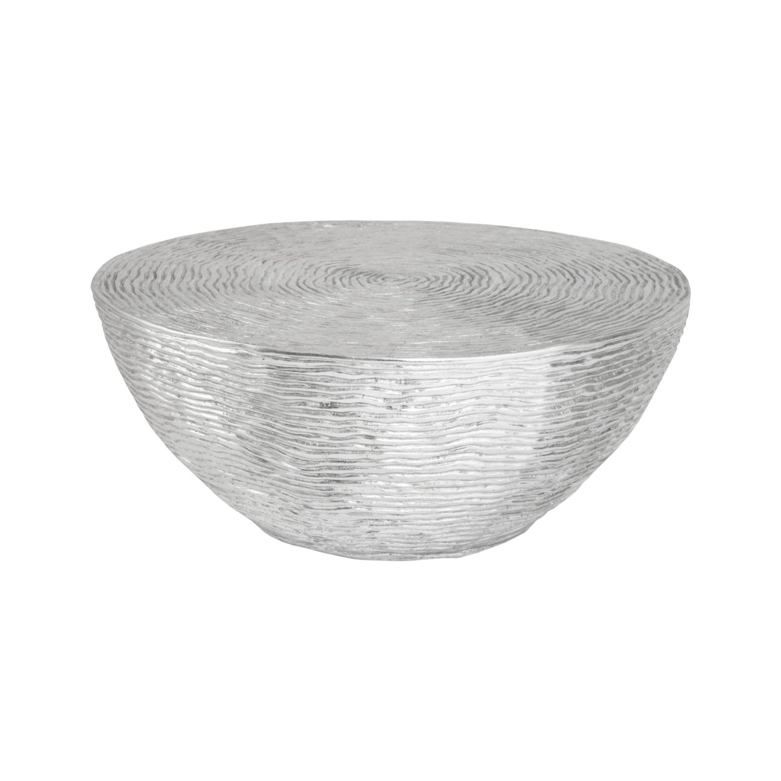Ripple Coffee Table - Silver Leaf with Antiquing