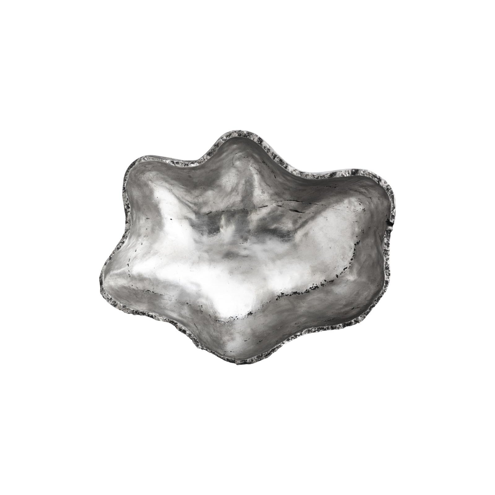 Cast Onyx Bowl - Silver Leaf