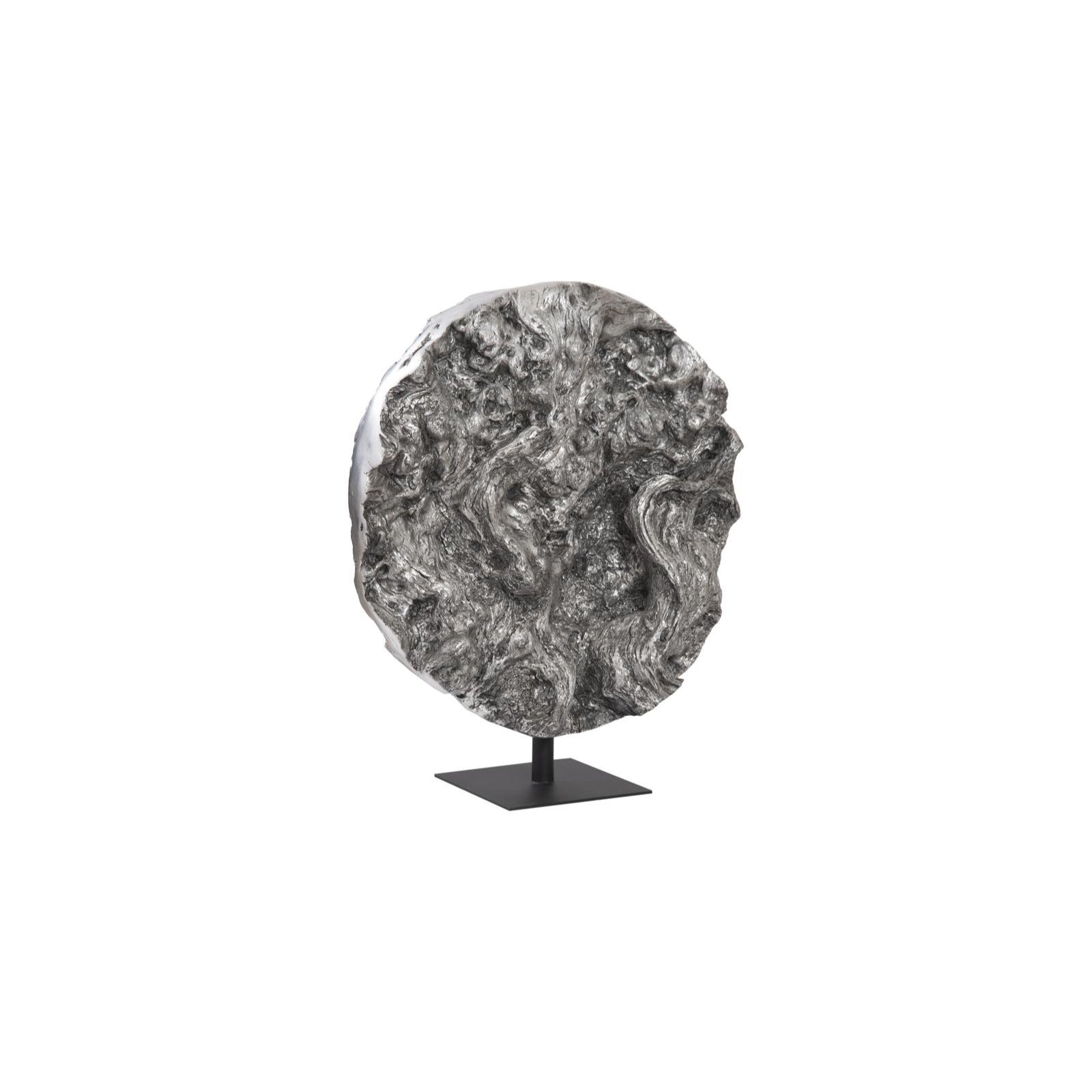 Cast Root Silver Standing Sculpture