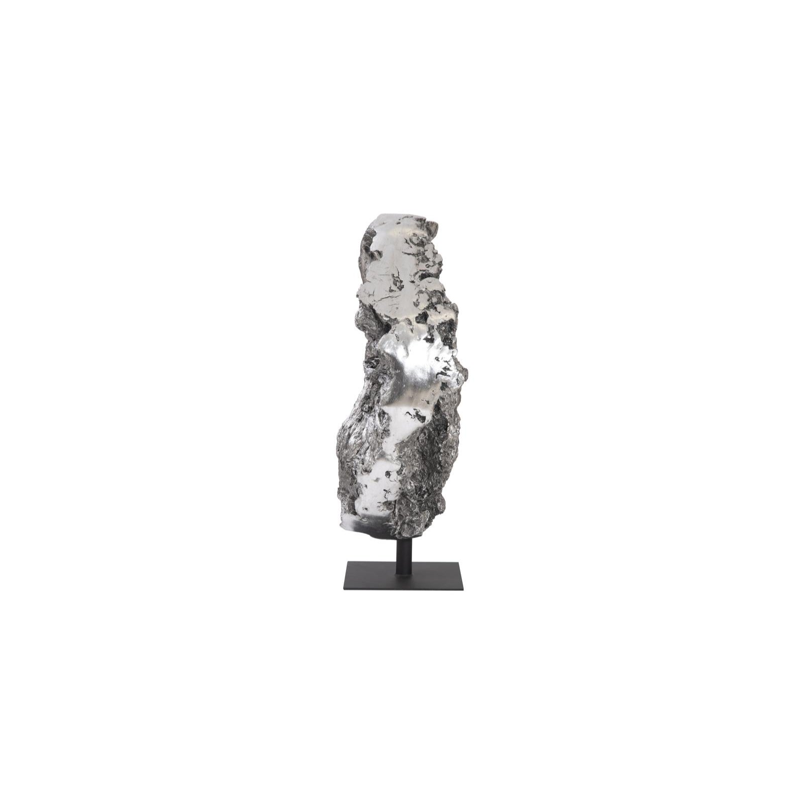 Cast Root Silver Standing Sculpture