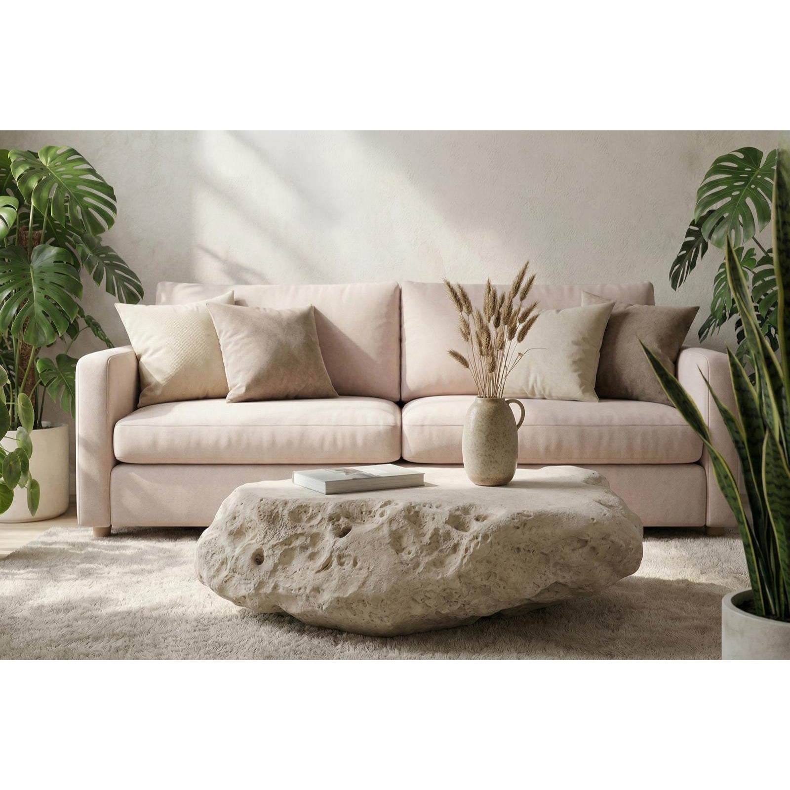 Cast Boulder Coffee Table