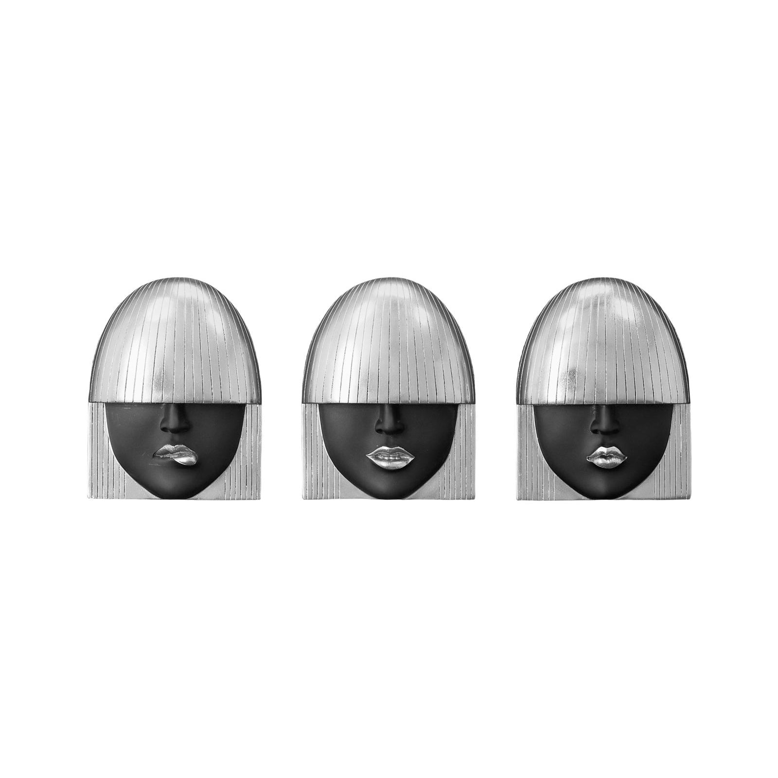 Fashion Faces Small Wall Art - Set of 3