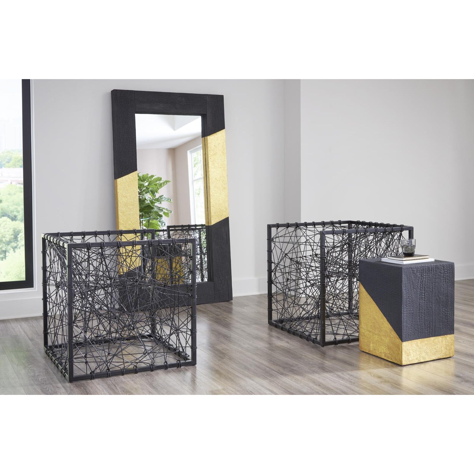 Scorched Side Table