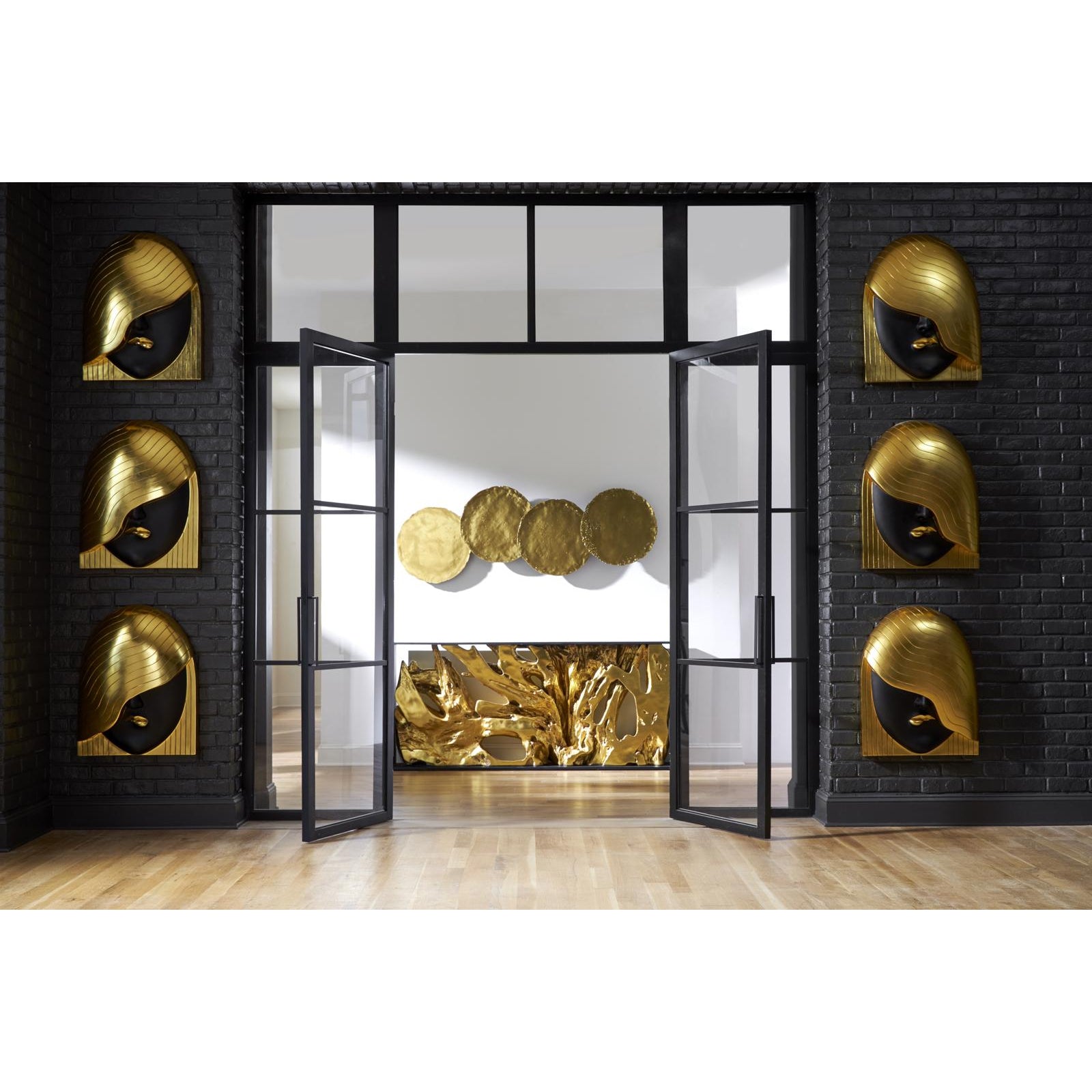 Fashion Faces Her Right Wave Wall Art - Large