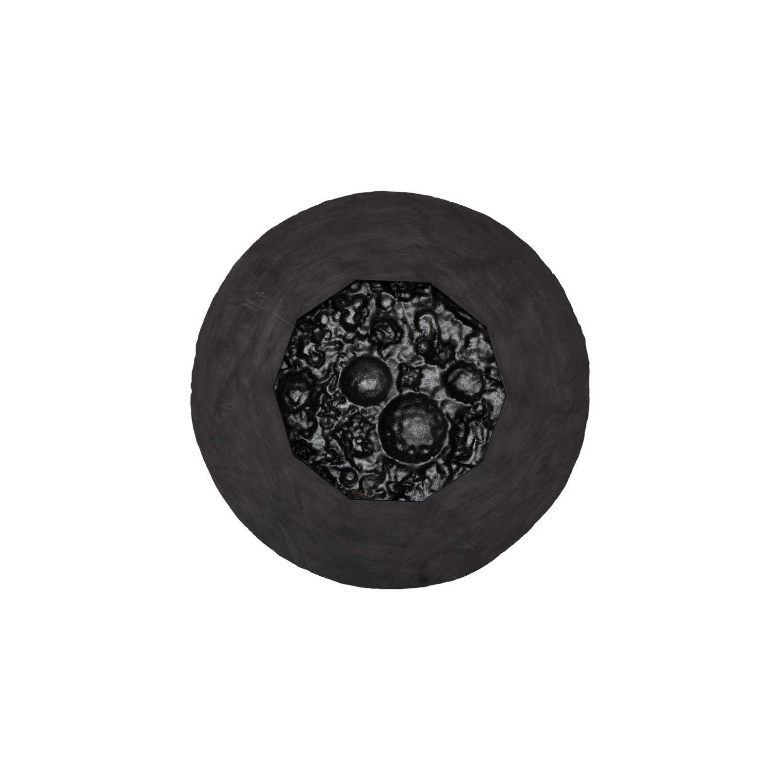 Coral Reef Round Wall Art - Painted Cream