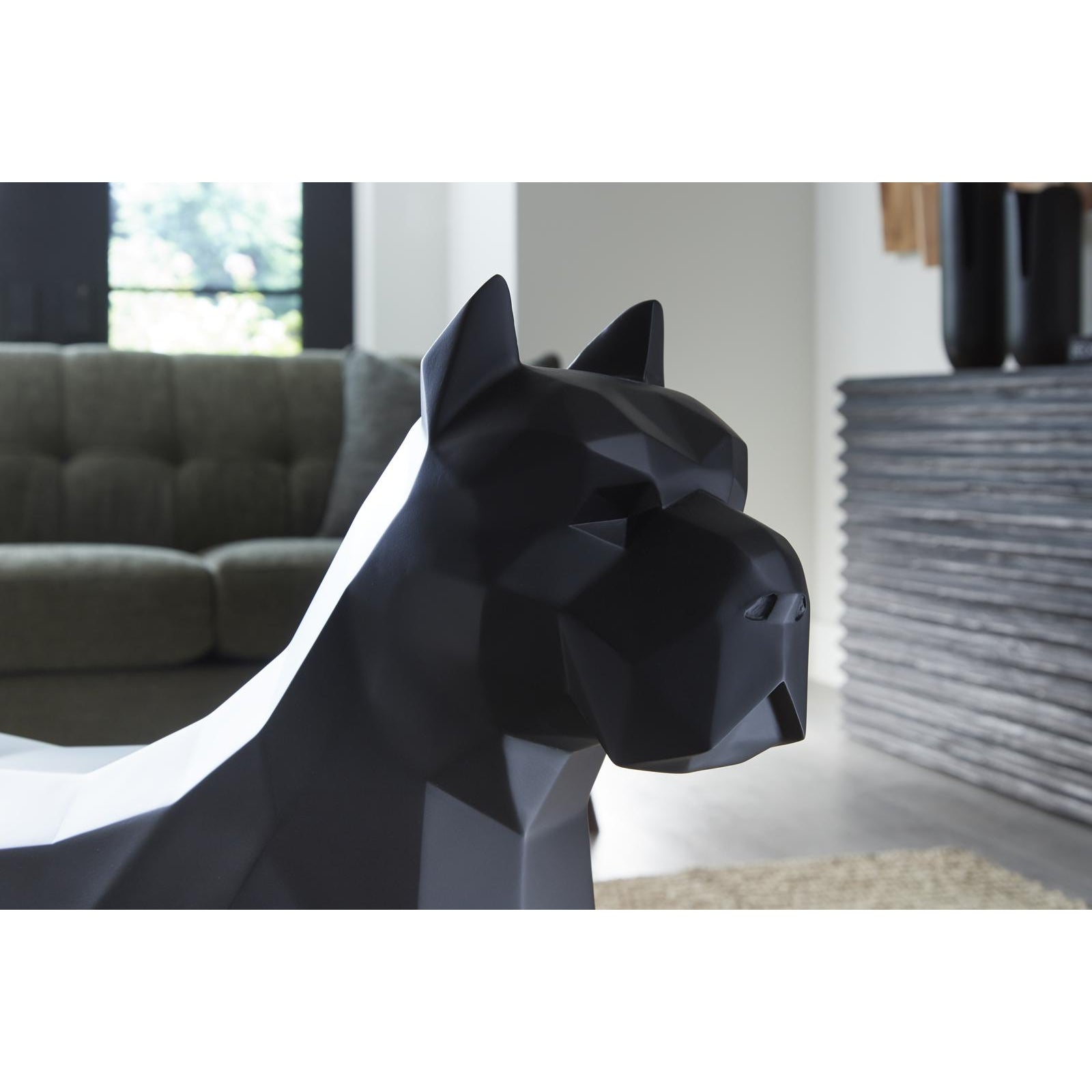 Pitbull Facet Sculpture