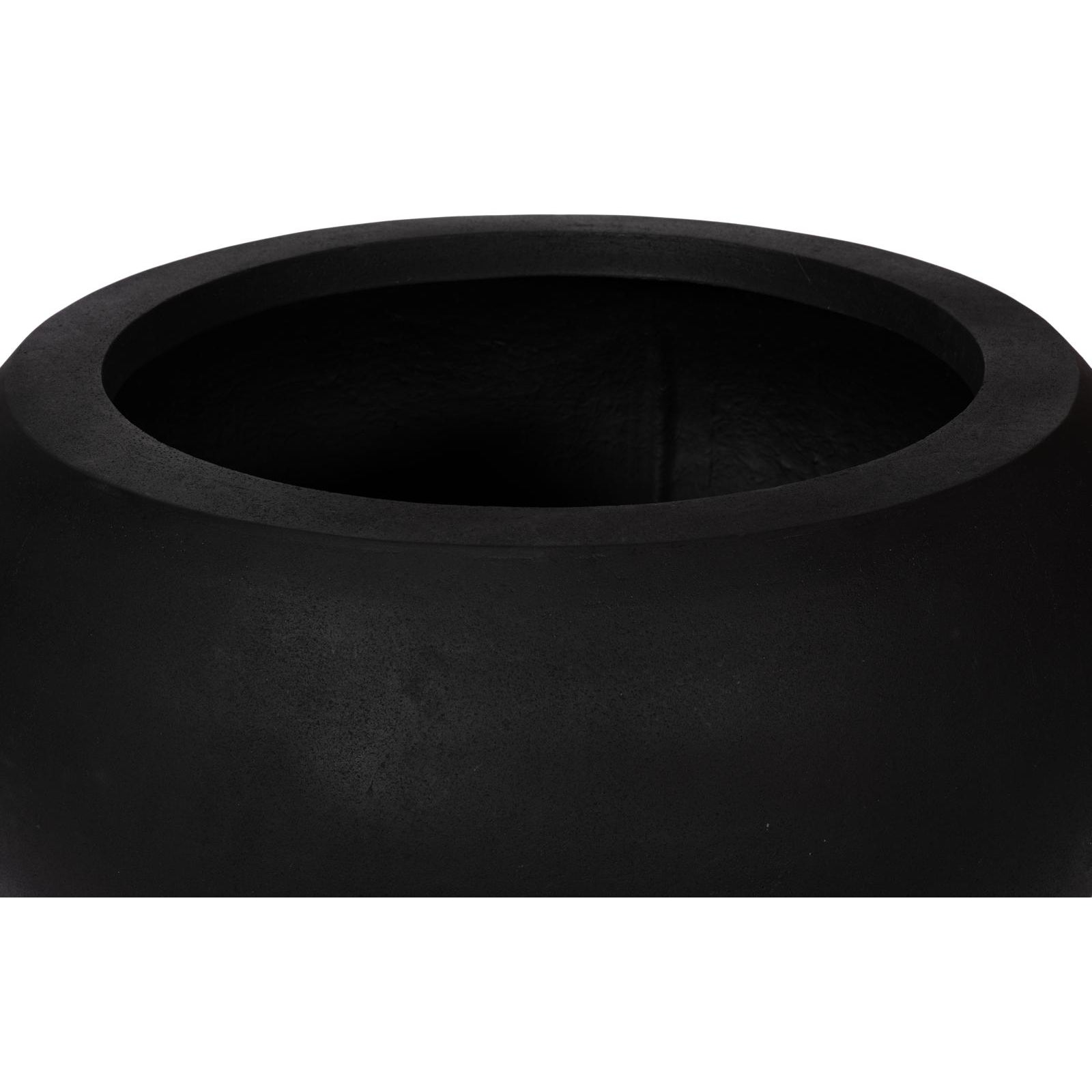 Rounded Large Planter - Black