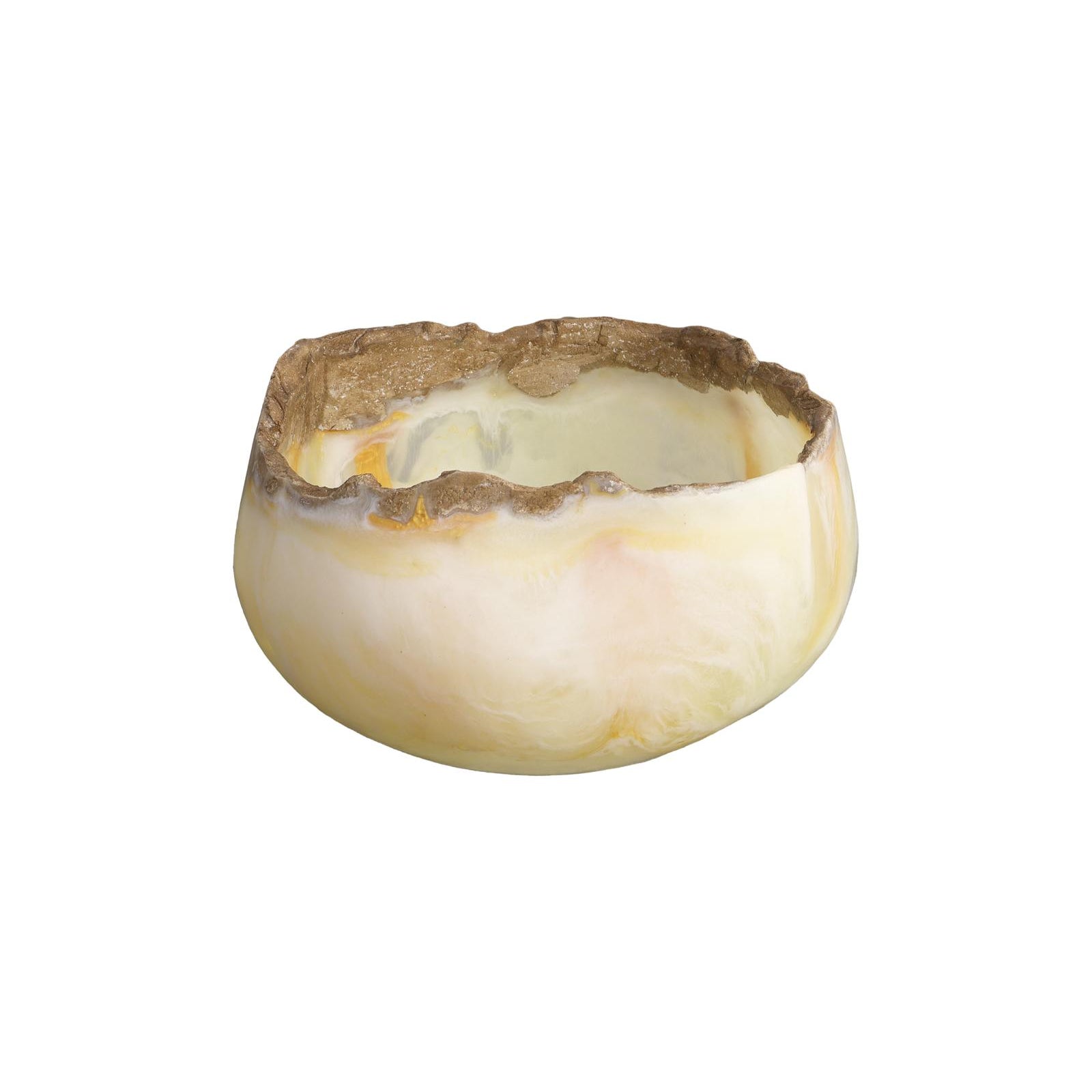 Cast Onyx Bowl - White Cloud