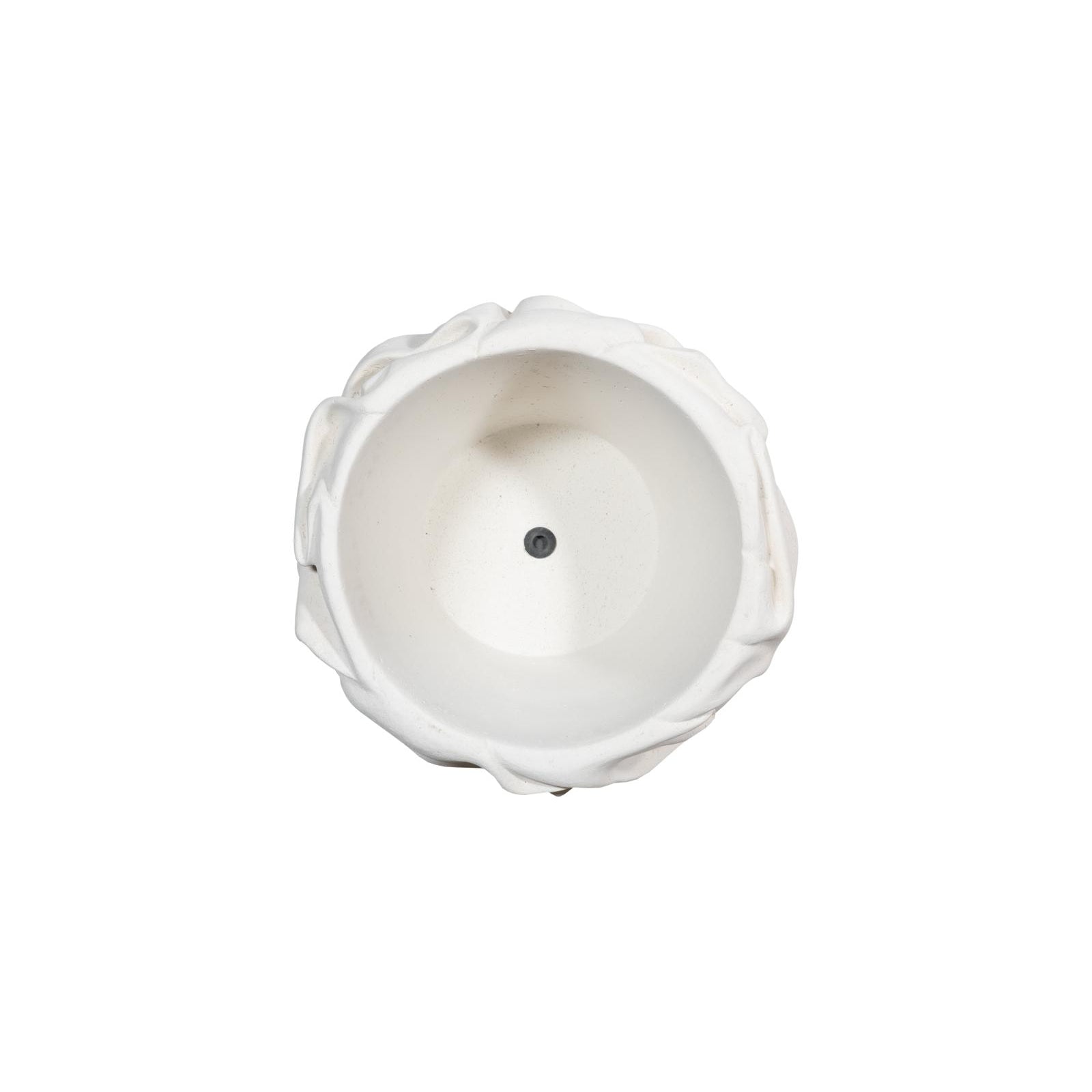 Drape White Stone Planter - Large