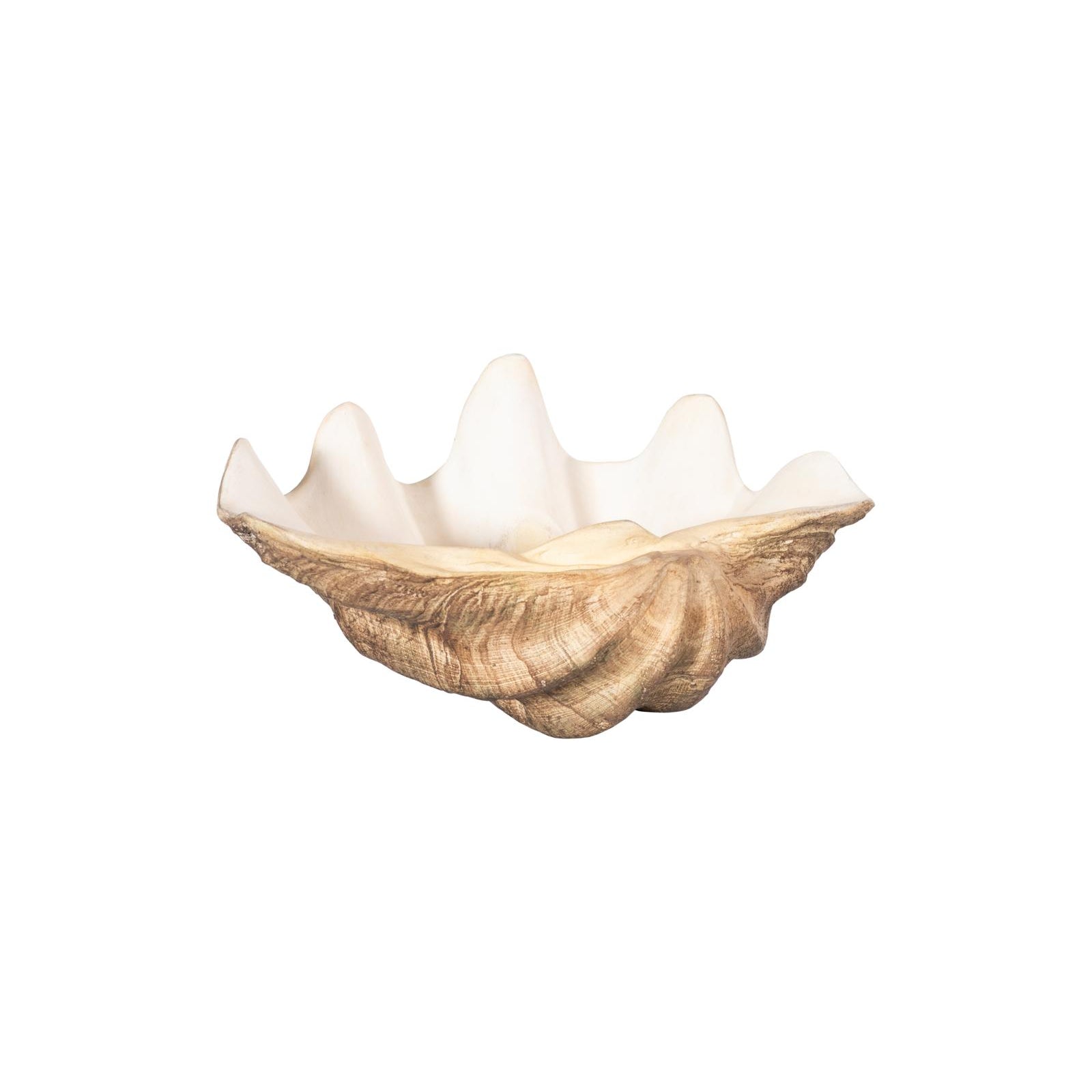 Cast Clam Shell Bowl - Faux Finish