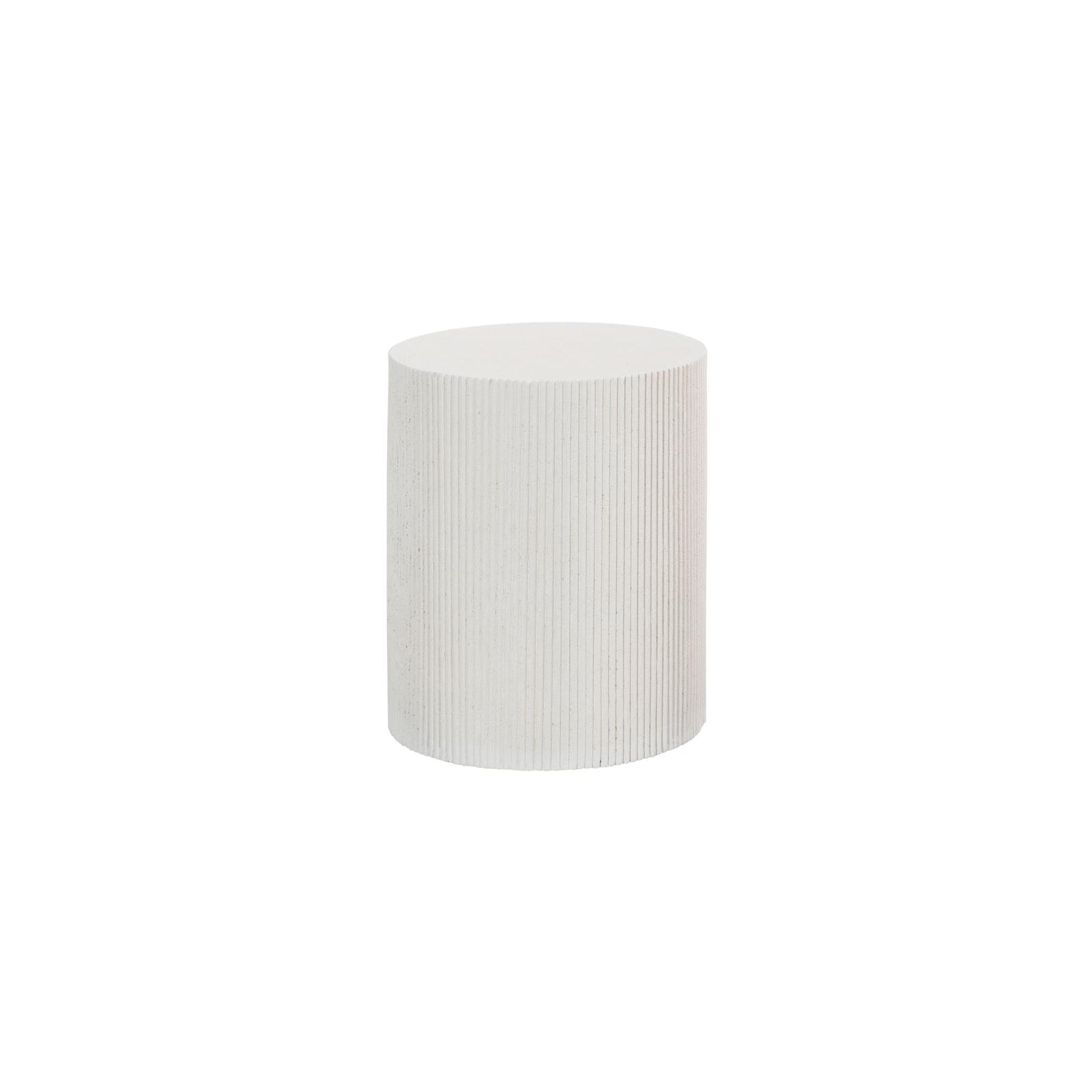 Groovy Side Table - White Stone